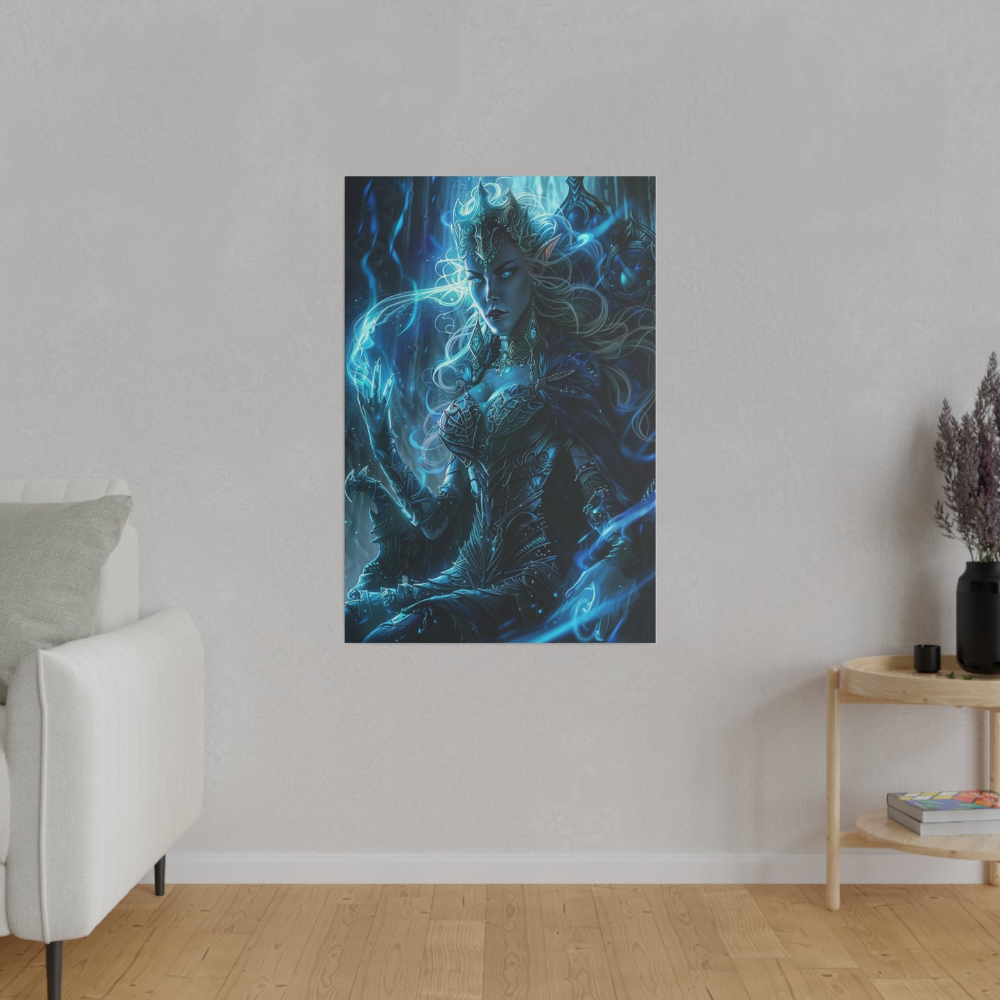 Frostborn Elven Empress Matte Canvas Prints MysMuse - Premium Matte Canvas Prints from MysMuse - Just $41.99! Shop now at Mysterious Muse