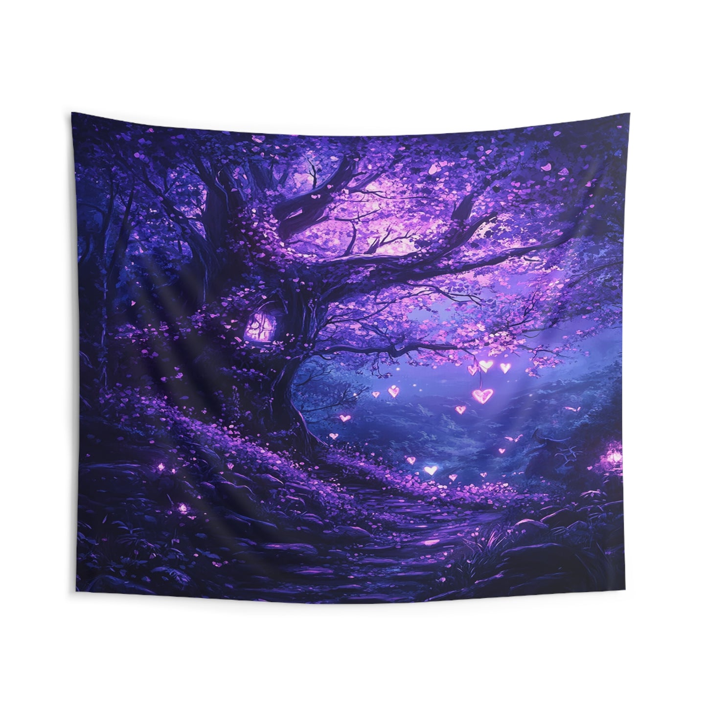 Luminary Hearts Path Decorative Wall Tapestry MysMuse - Premium Decorative Wall Tapestry from MysMuse - Just $26.99! Shop now at Mysterious Muse