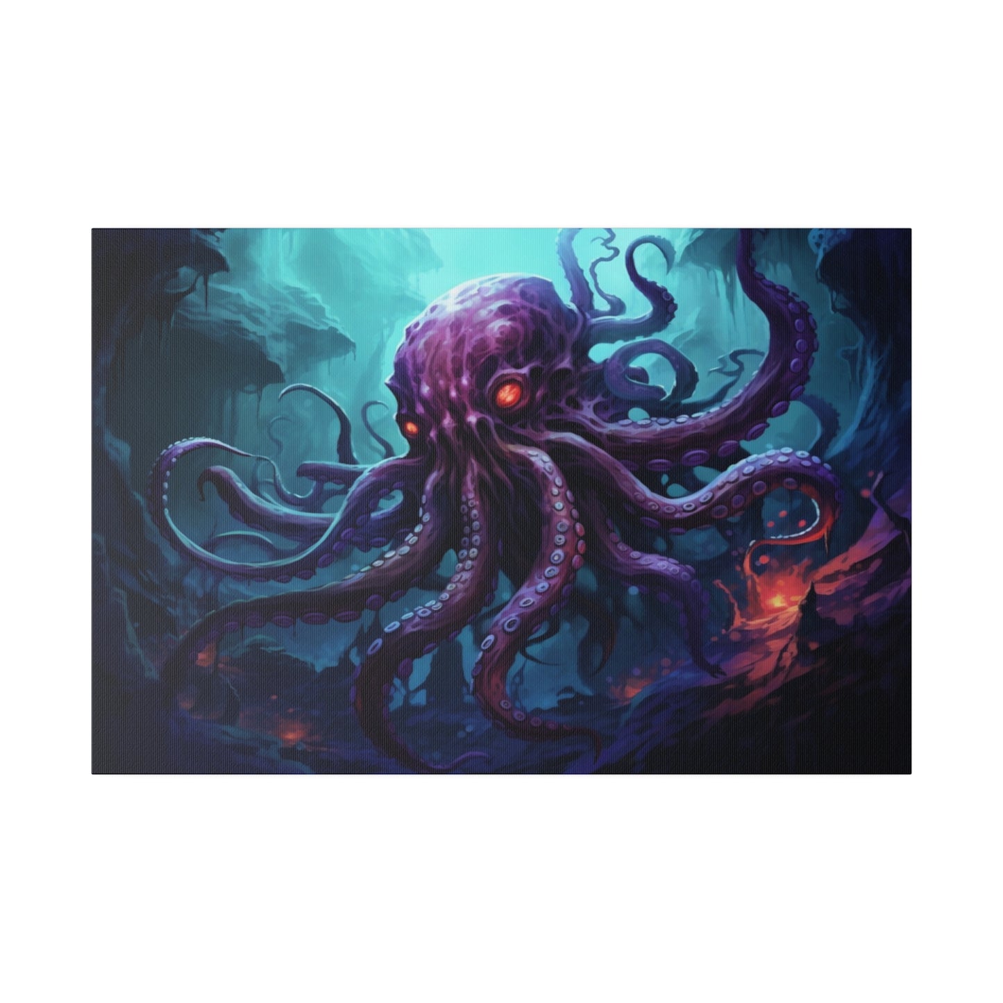 Abyssal Kraken Matte Canvas Prints MysMuse - Premium Matte Canvas Prints from MysMuse - Just $41.99! Shop now at Mysterious Muse