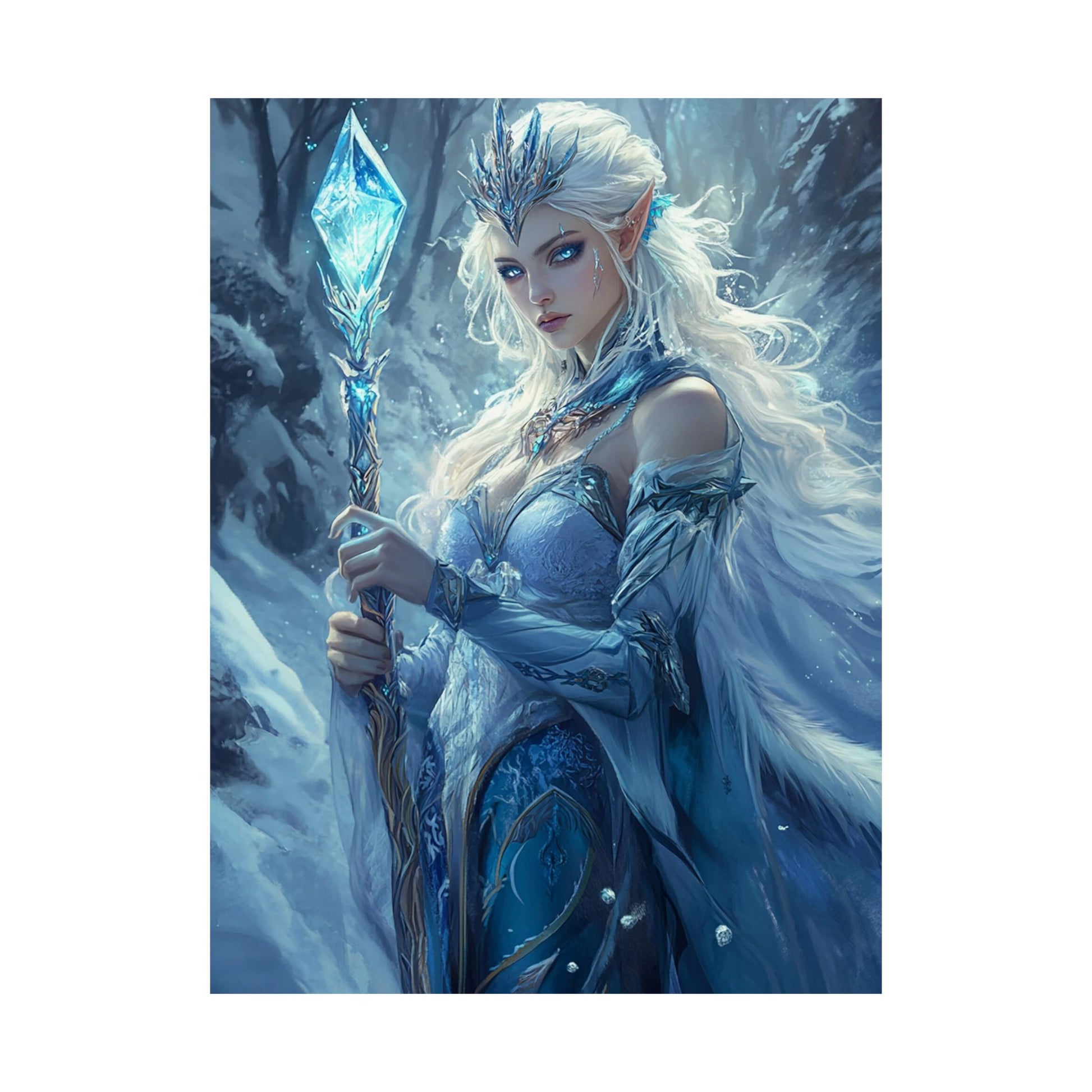 Crystal Frost Monarch Matte Vertical Posters MysMuse. - Premium Matte Vertical Posters from MysMuse - Just $16.95! Shop now at Mysterious Muse