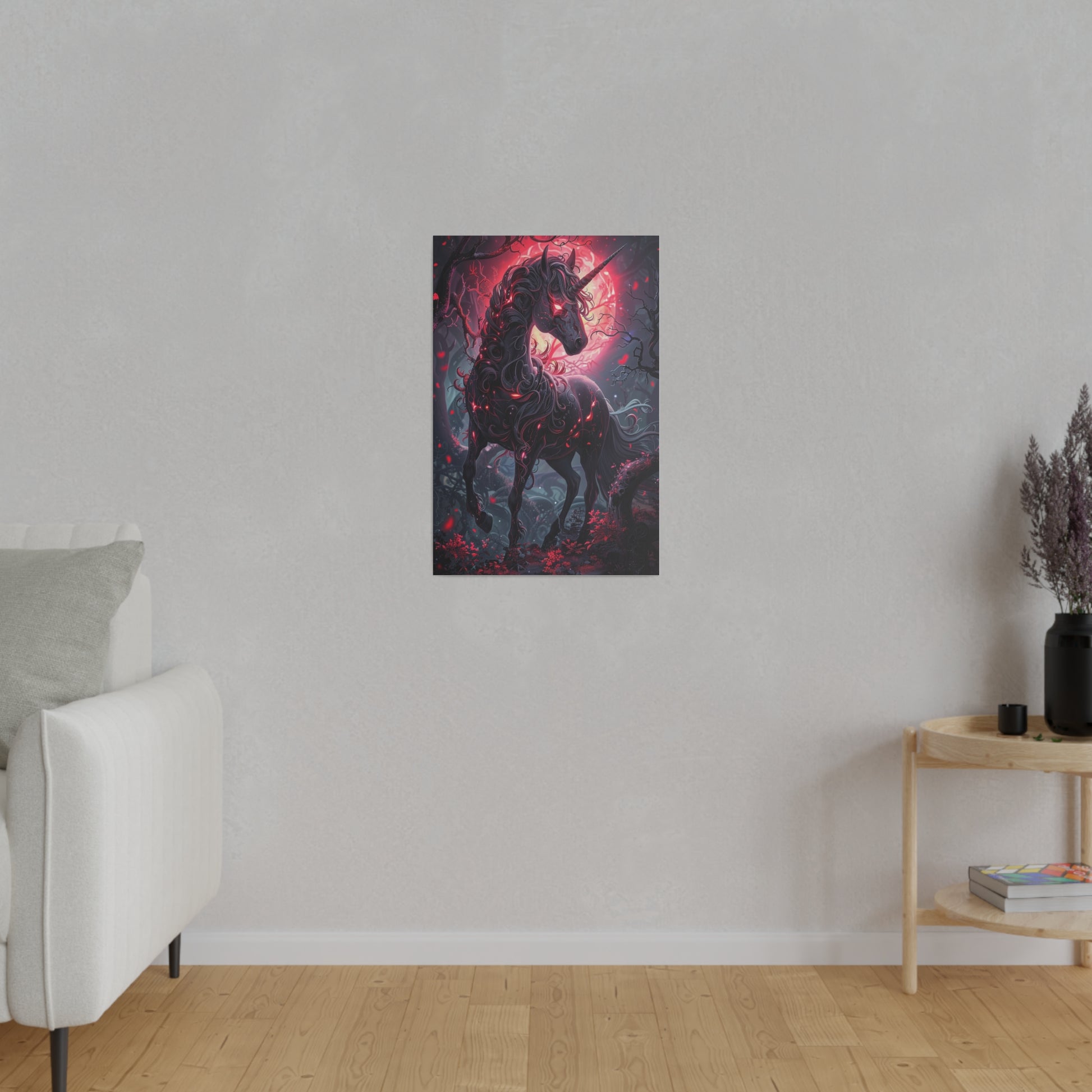 Nightmare Unicorn Matte Canvas Prints MysMuse - Premium Matte Canvas Prints from MysMuse - Just $41.99! Shop now at Mysterious Muse