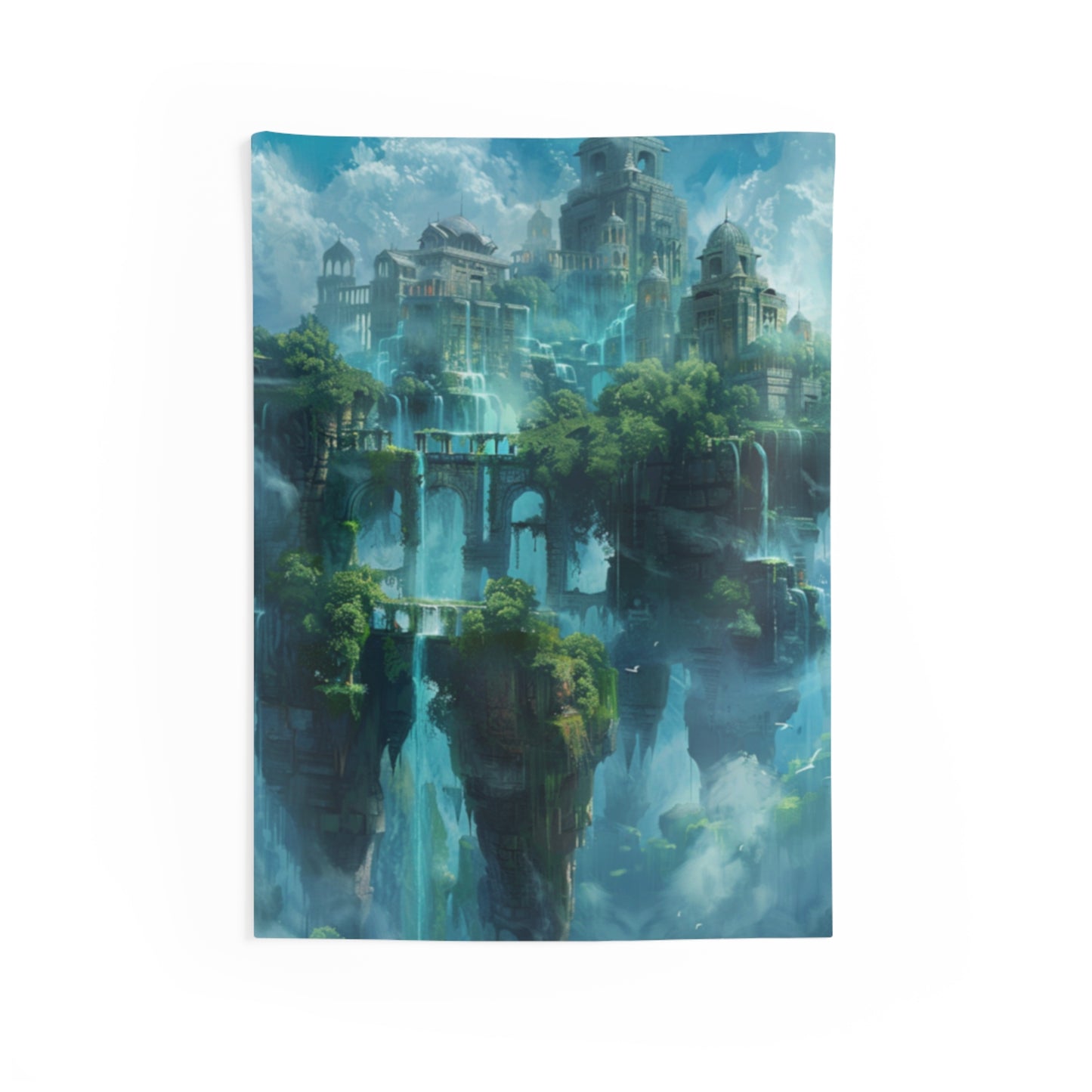 Floating Islands Decorative Wall Tapestry MysMuse - Premium Decorative Wall Tapestry from MysMuse - Just $25.99! Shop now at Mysterious Muse