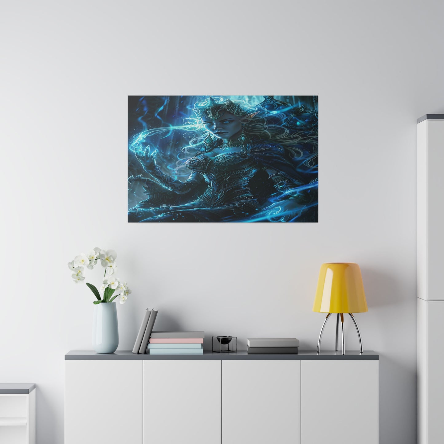 Frostborn Elven Empress Matte Canvas Prints MysMuse - Premium Matte Canvas Prints from MysMuse - Just $41.99! Shop now at Mysterious Muse