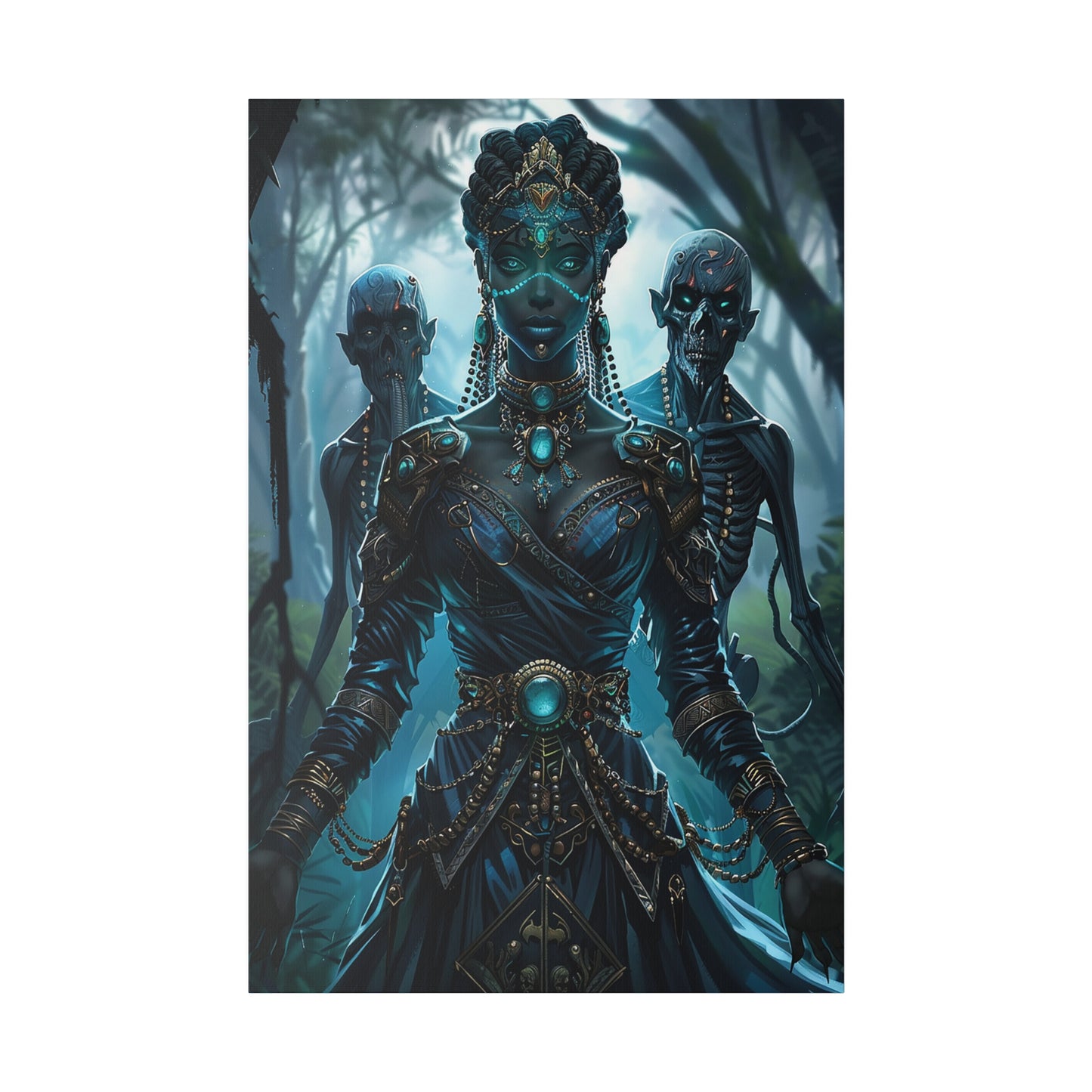 Sorceress of Eternal Night Matte Canvas Prints MysMuse - Premium Matte Canvas Prints from MysMuse - Just $41.99! Shop now at Mysterious Muse