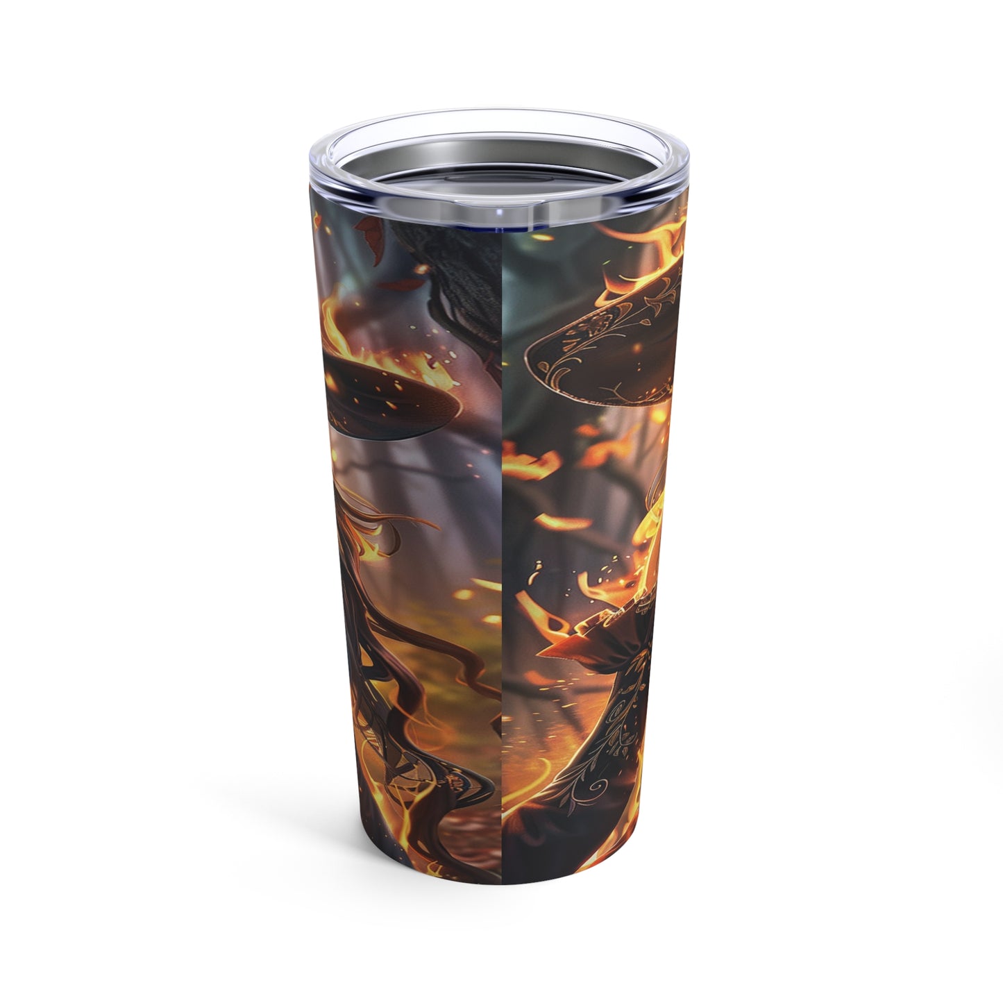 Flameborn Sorceress Steel Tumbler Drinkware MysMuse - Premium Tumbler from MysMuse - Just $37.95! Shop now at Mysterious Muse