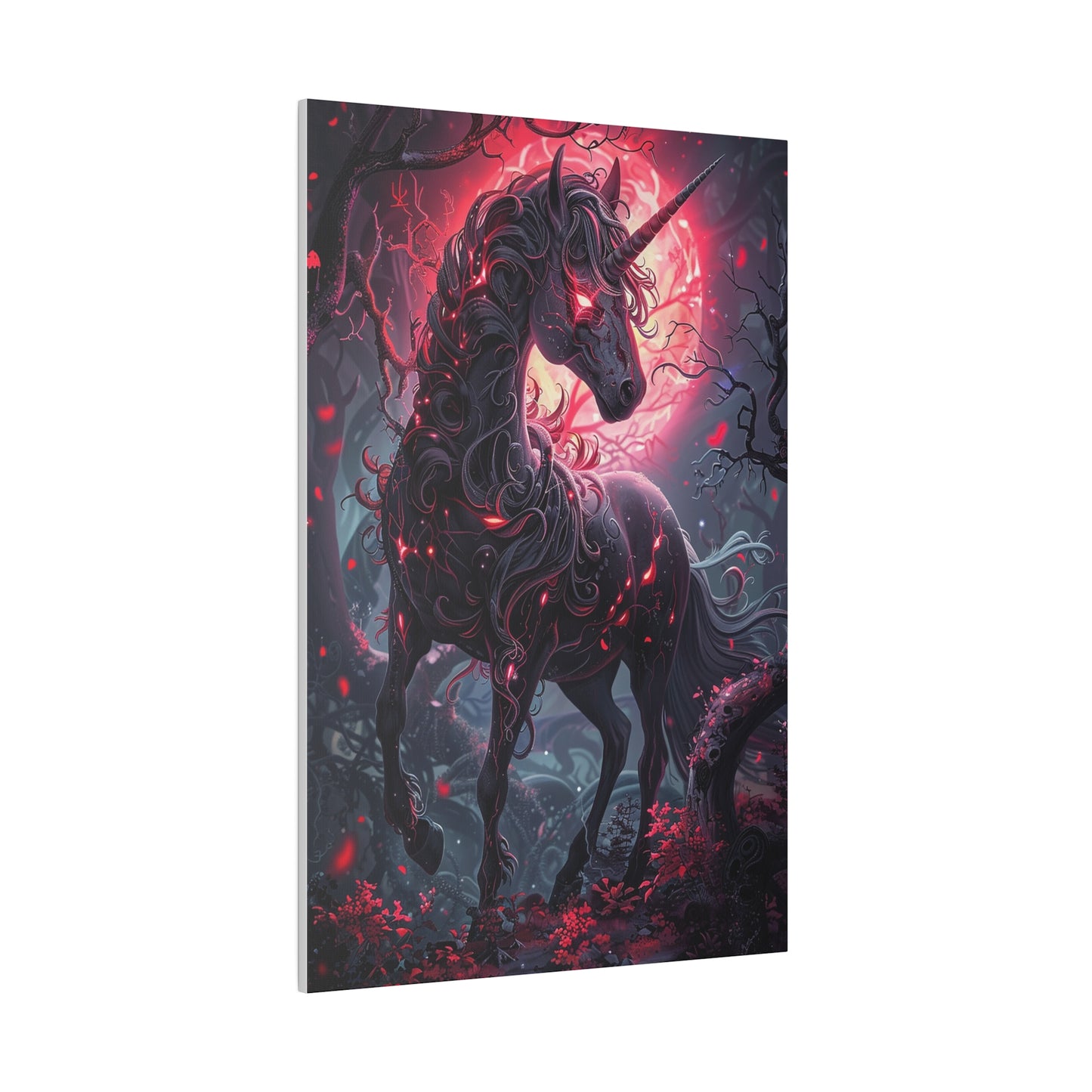 Nightmare Unicorn Matte Canvas Prints MysMuse - Premium Matte Canvas Prints from MysMuse - Just $41.99! Shop now at Mysterious Muse