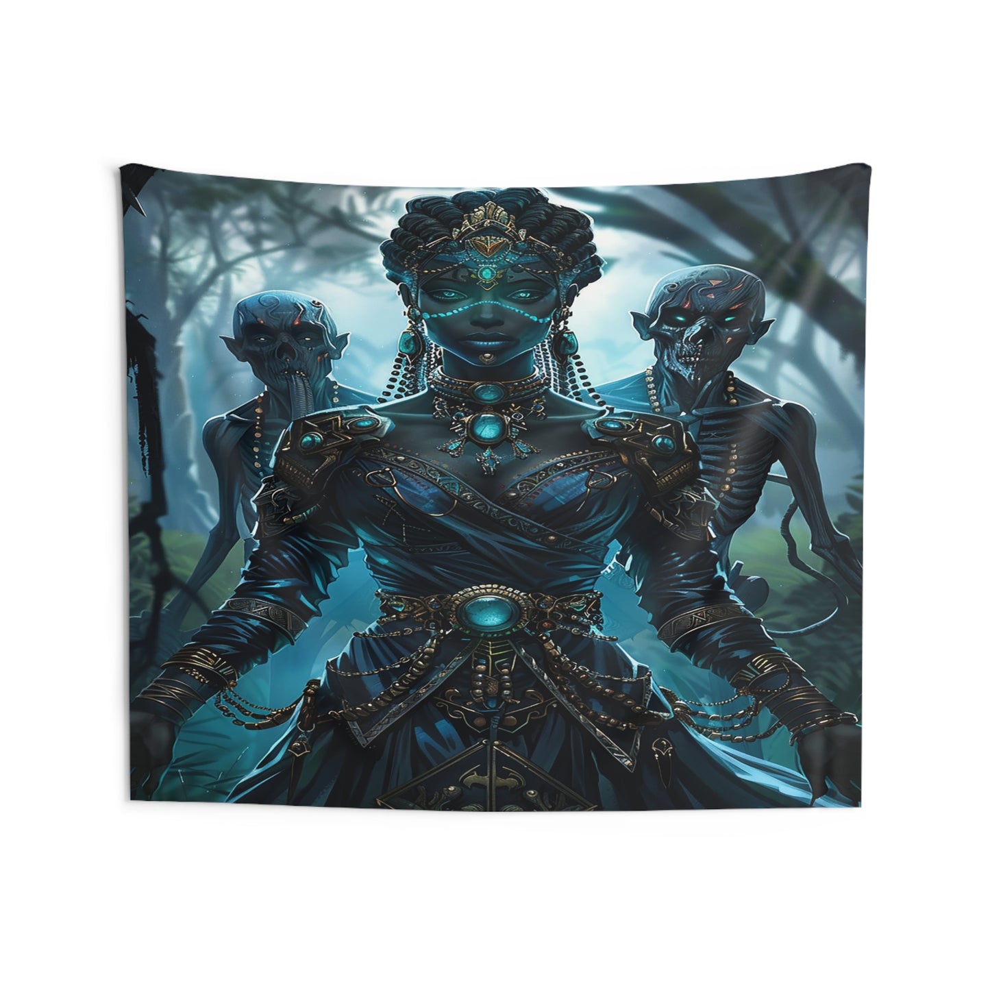 Sorceress of Eternal Night Decorative Wall Tapestry MysMuse - Premium Decorative Wall Tapestry from MysMuse - Just $26.99! Shop now at Mysterious Muse