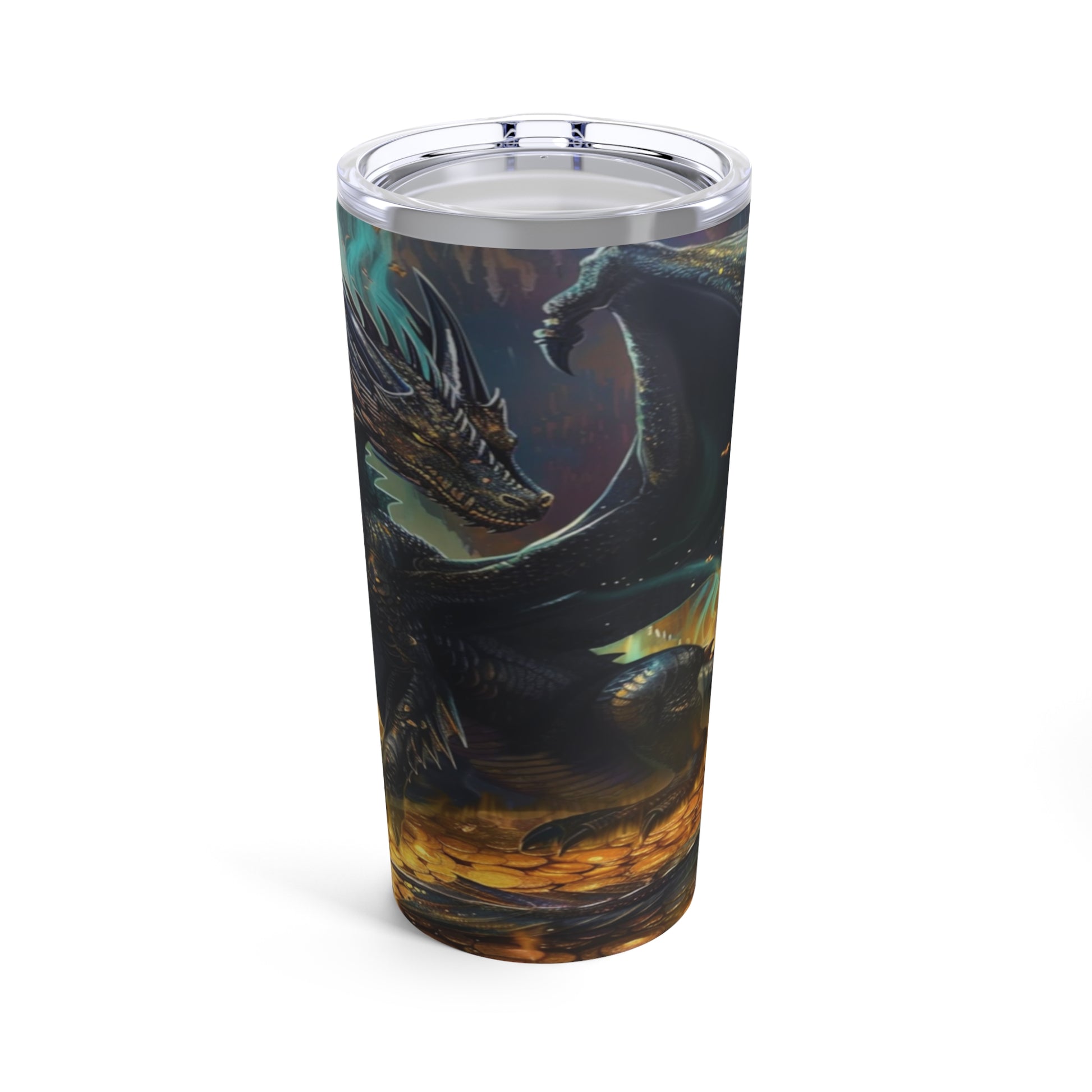 Black Dragon’s Treasure Steel Tumbler Drinkware MysMuse - Premium Tumbler from MysMuse - Just $37.95! Shop now at Mysterious Muse