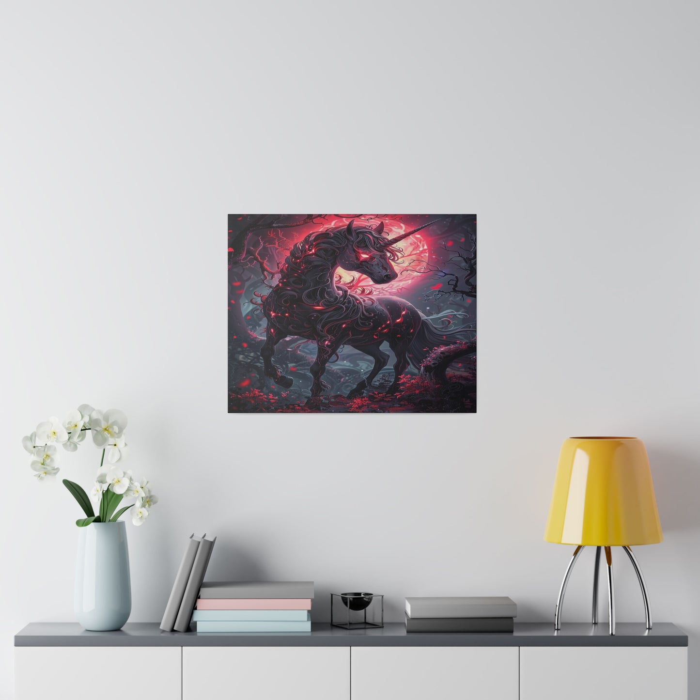 Nightmare Unicorn Matte Canvas Prints MysMuse - Premium Matte Canvas Prints from MysMuse - Just $41.99! Shop now at Mysterious Muse