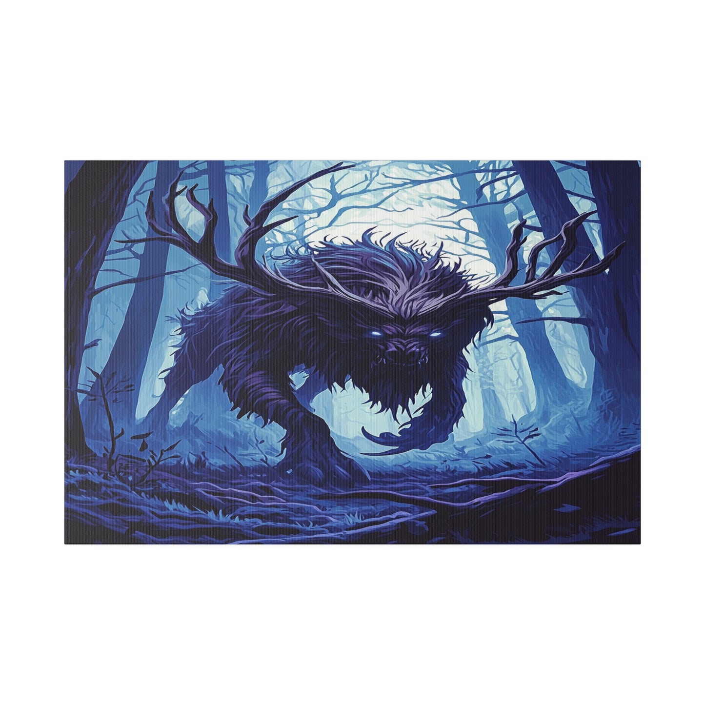 Ebonwood Shadowbeast Matte Canvas Prints MysMuse - Premium Matte Canvas Prints from MysMuse - Just $41.99! Shop now at Mysterious Muse