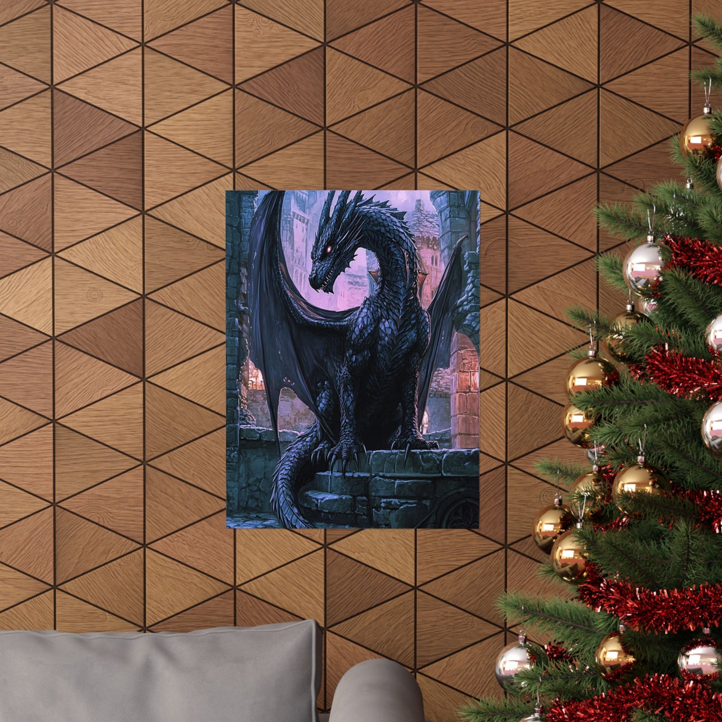 Ebonfire Guardian Matte Vertical Posters MysMuse. - Premium Matte Vertical Posters from MysMuse - Just $16.95! Shop now at Mysterious Muse