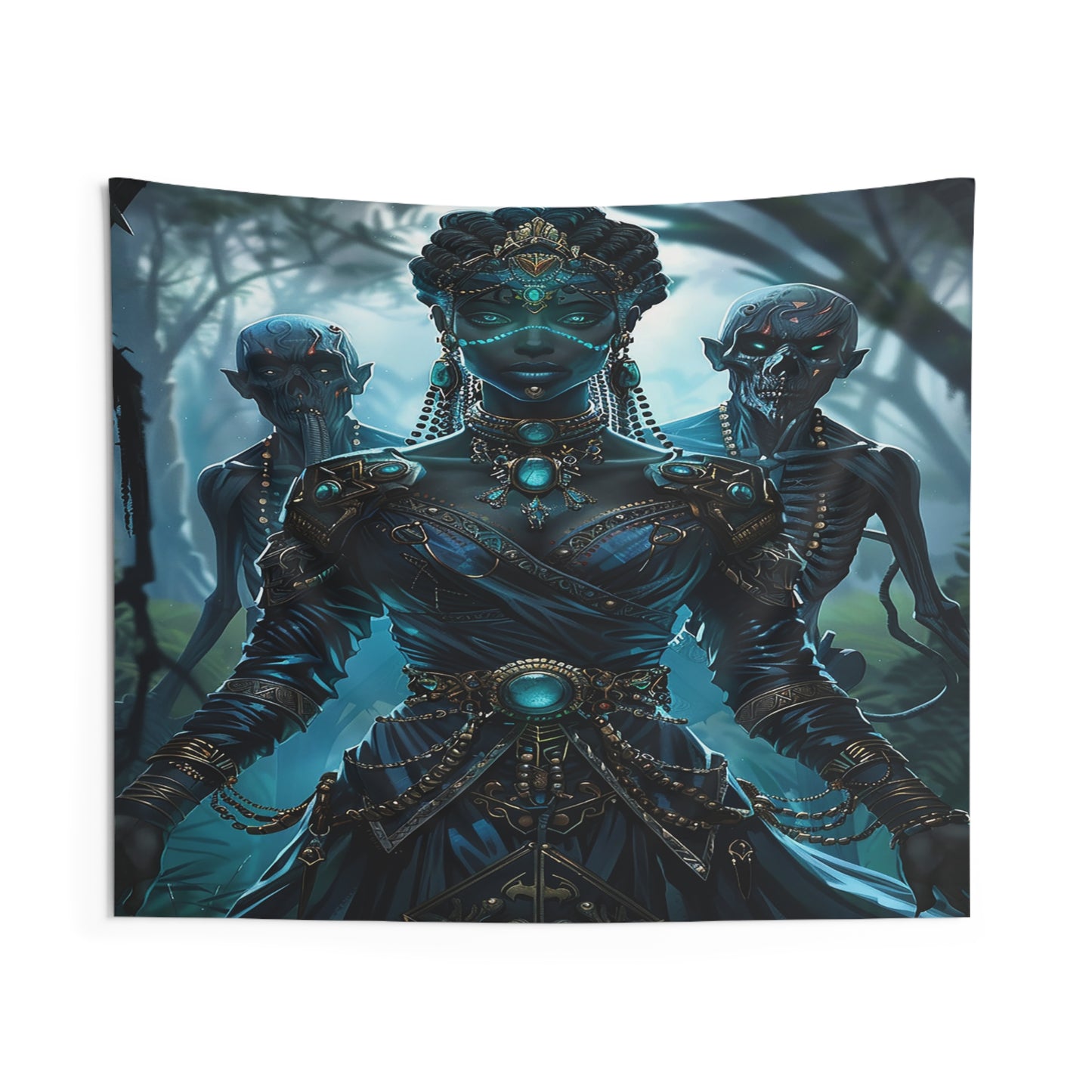 Sorceress of Eternal Night Decorative Wall Tapestry MysMuse - Premium Decorative Wall Tapestry from MysMuse - Just $26.99! Shop now at Mysterious Muse