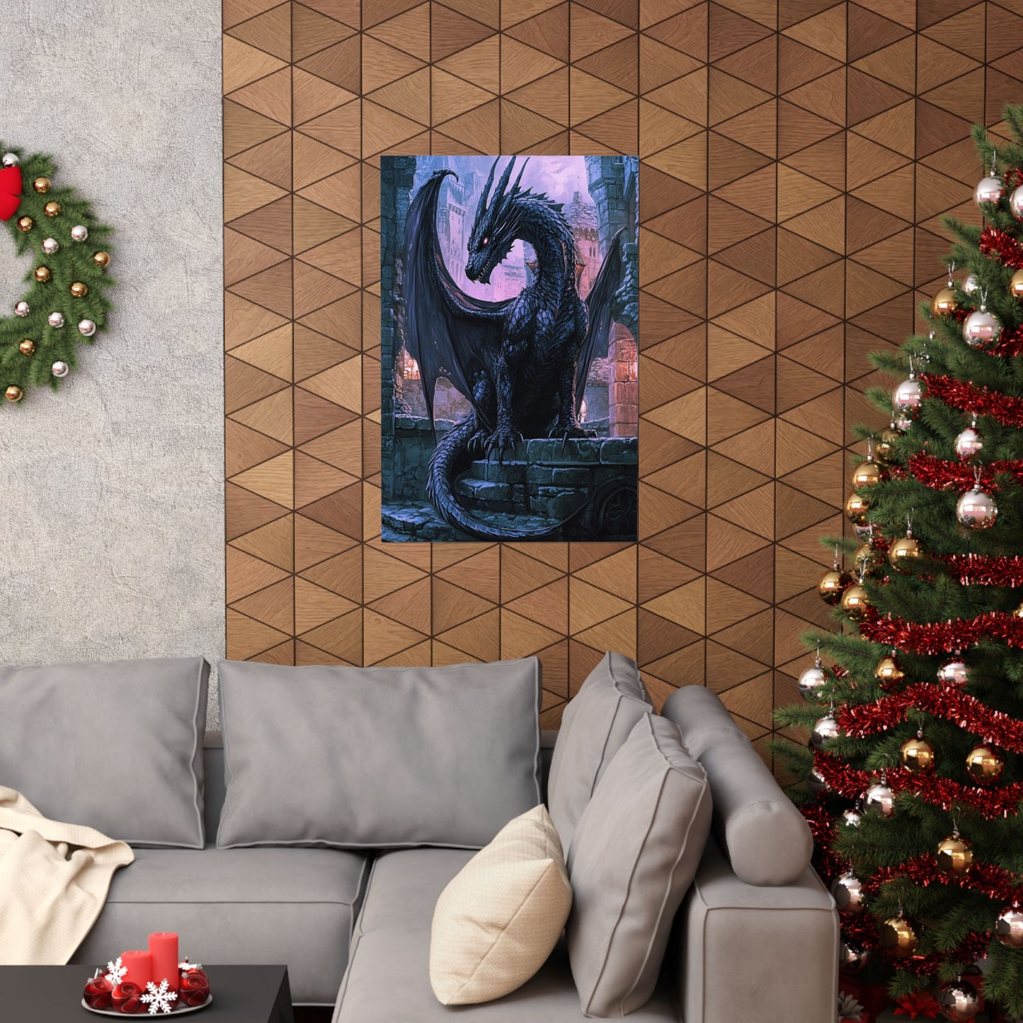 Ebonfire Guardian Matte Vertical Posters MysMuse. - Premium Matte Vertical Posters from MysMuse - Just $16.95! Shop now at Mysterious Muse