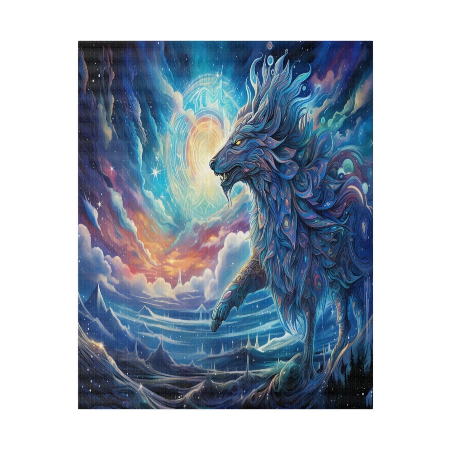 Cosmic Wolf Matte Canvas Prints MysMuse - Premium Matte Canvas Prints from MysMuse - Just $41.99! Shop now at Mysterious Muse