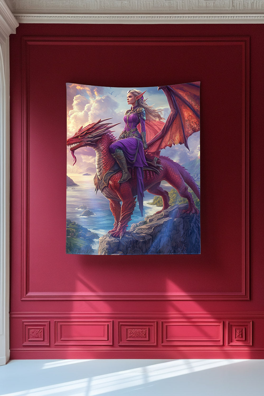 Dragonheart's Oath Decorative Wall Tapestry MysMuse - Premium Decorative Wall Tapestry from MysMuse - Just $26.99! Shop now at Mysterious Muse