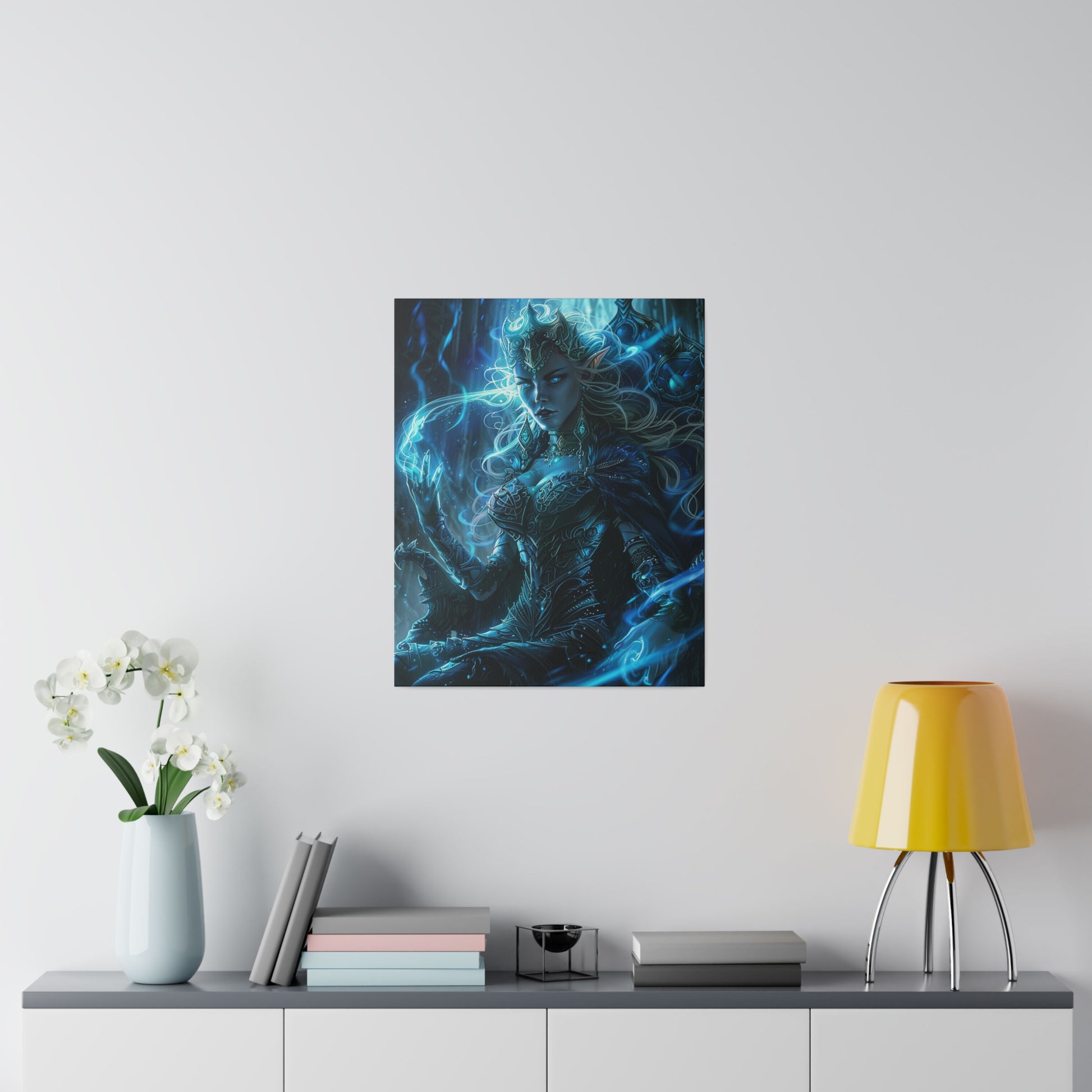 Frostborn Elven Empress Matte Canvas Prints MysMuse - Premium Matte Canvas Prints from MysMuse - Just $41.99! Shop now at Mysterious Muse