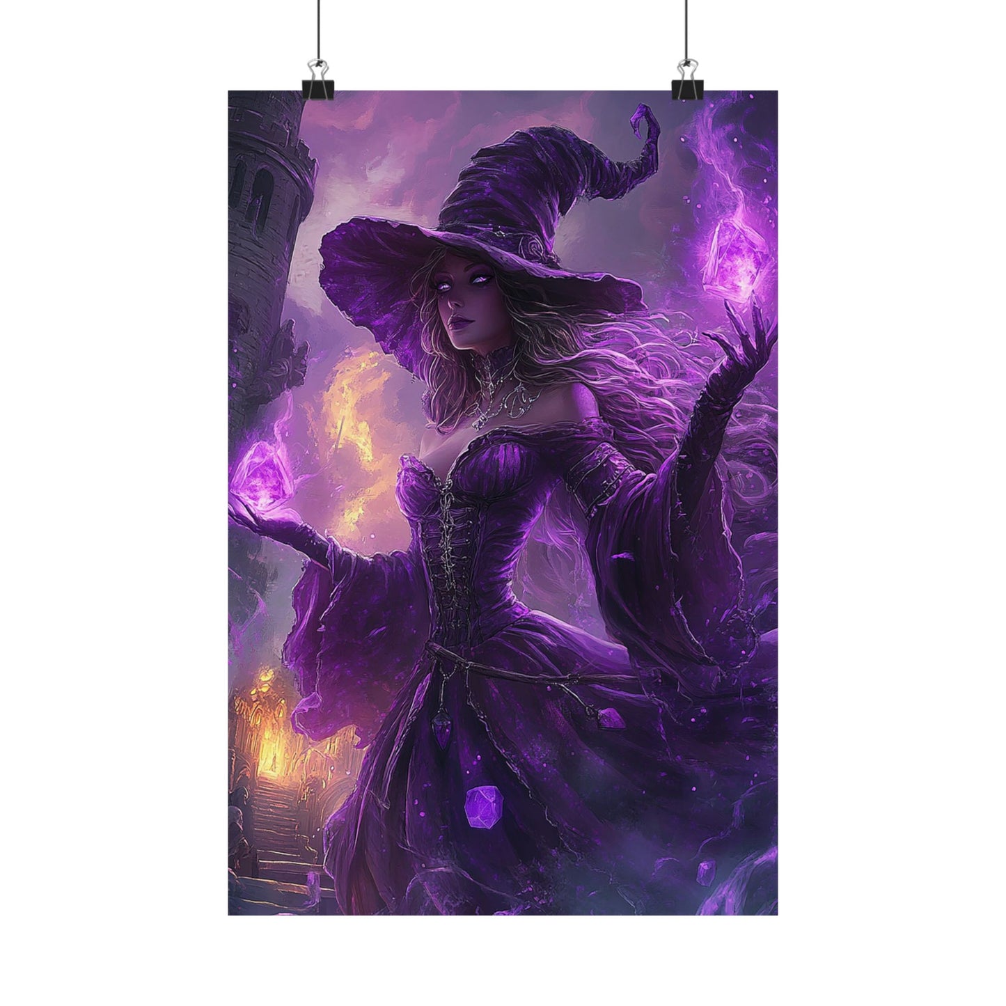 Amethyst Flame Weaver Matte Vertical Posters MysMuse. - Premium Matte Vertical Posters from MysMuse - Just $16.95! Shop now at Mysterious Muse