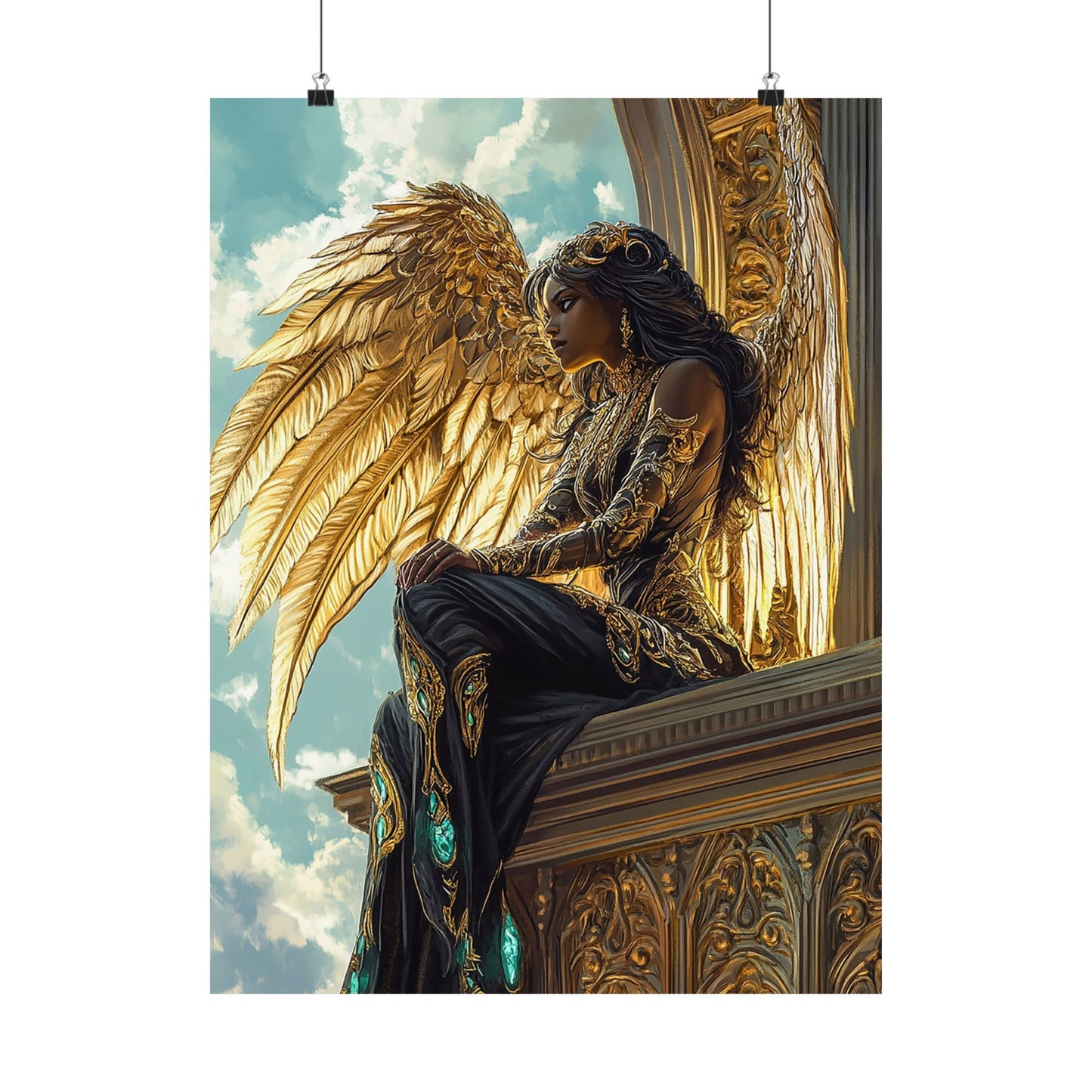 Aurethiel Sunwing Matte Vertical Posters MysMuse. - Premium Matte Vertical Posters from MysMuse - Just $16.95! Shop now at Mysterious Muse