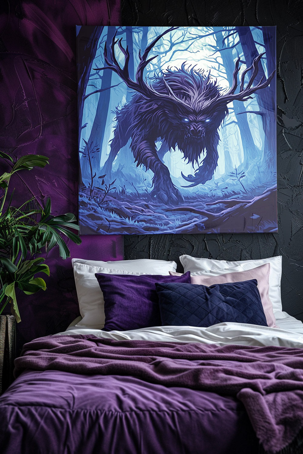 Ebonwood Shadowbeast Matte Canvas Prints MysMuse - Premium Matte Canvas Prints from MysMuse - Just $41.99! Shop now at Mysterious Muse