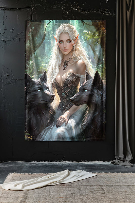 Mistress of Shadowfang Decorative Wall Tapestry MysMuse - Premium Decorative Wall Tapestry from MysMuse - Just $26.99! Shop now at Mysterious Muse