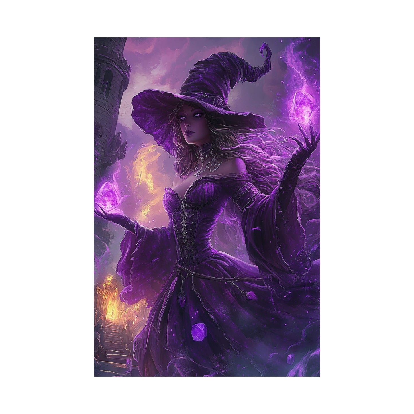 Amethyst Flame Weaver Matte Vertical Posters MysMuse. - Premium Matte Vertical Posters from MysMuse - Just $16.95! Shop now at Mysterious Muse