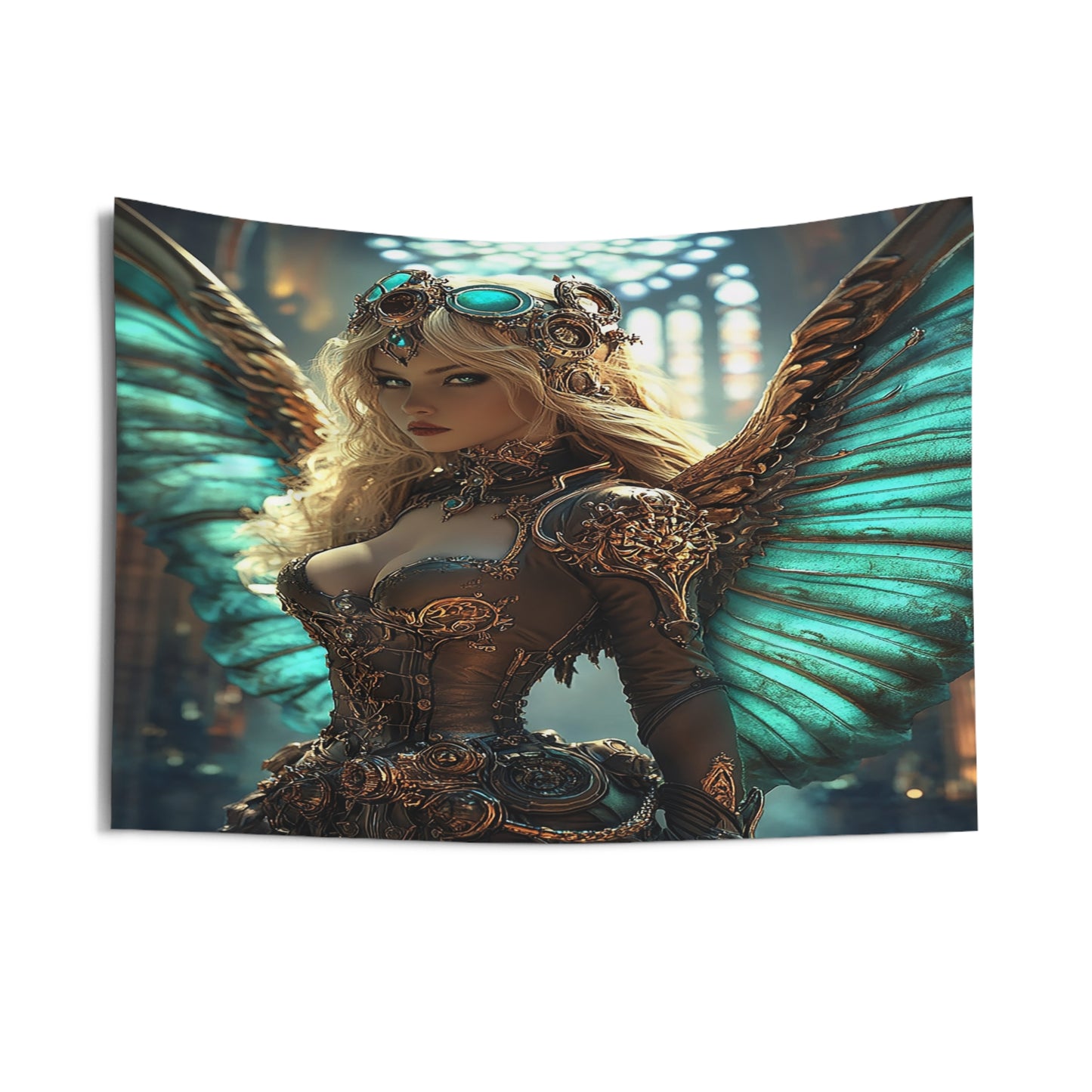 Clockwork Seraph Aetheria Decorative Wall Tapestry MysMuse - Premium Decorative Wall Tapestry from MysMuse - Just $26.99! Shop now at Mysterious Muse