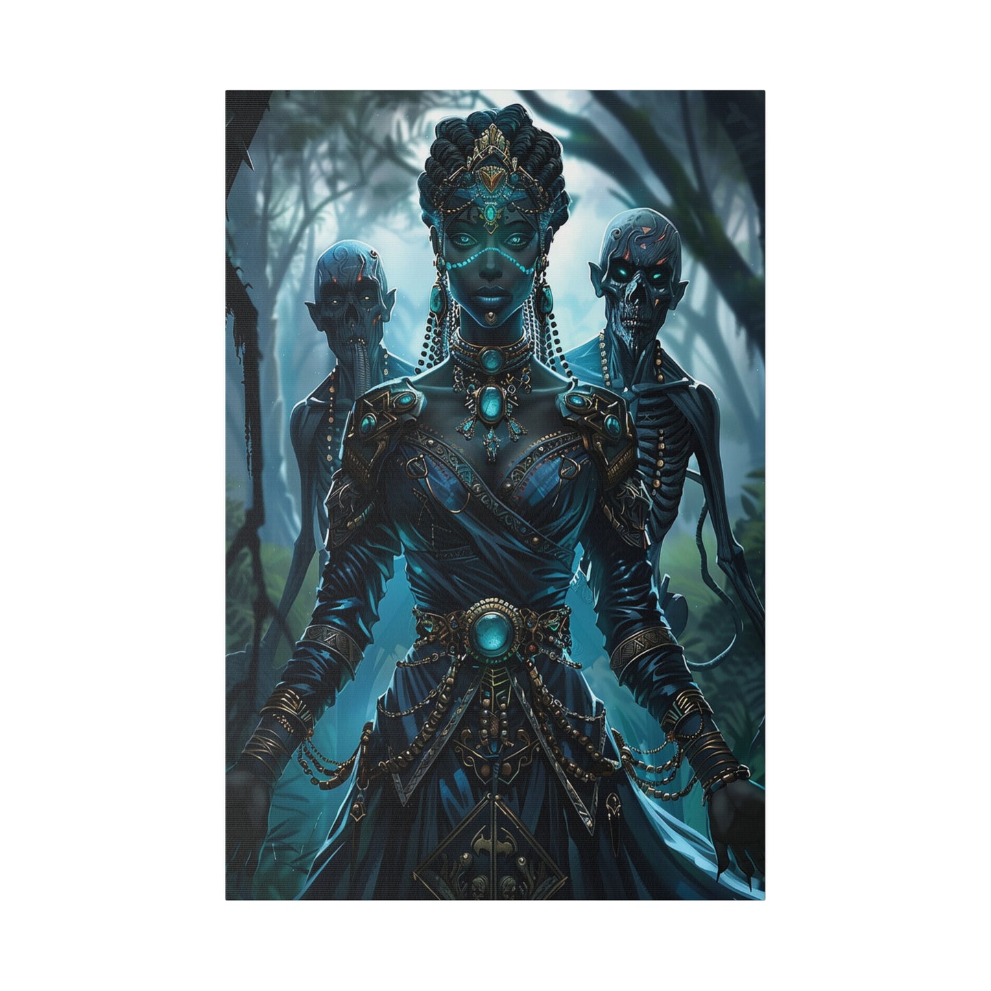 Sorceress of Eternal Night Matte Canvas Prints MysMuse - Premium Matte Canvas Prints from MysMuse - Just $41.99! Shop now at Mysterious Muse