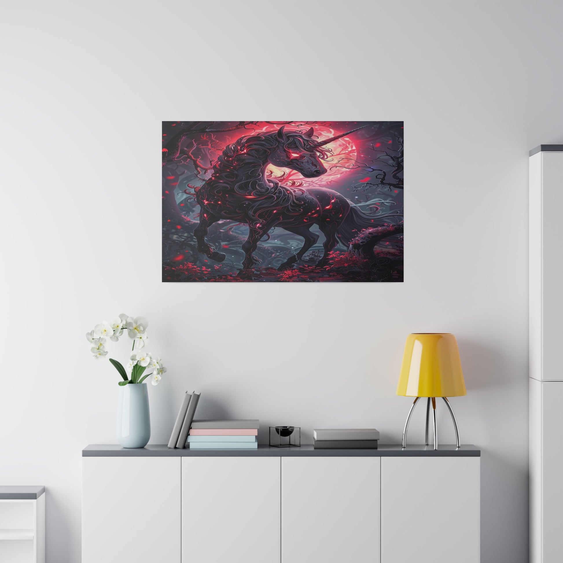 Nightmare Unicorn Matte Canvas Prints MysMuse - Premium Matte Canvas Prints from MysMuse - Just $41.99! Shop now at Mysterious Muse