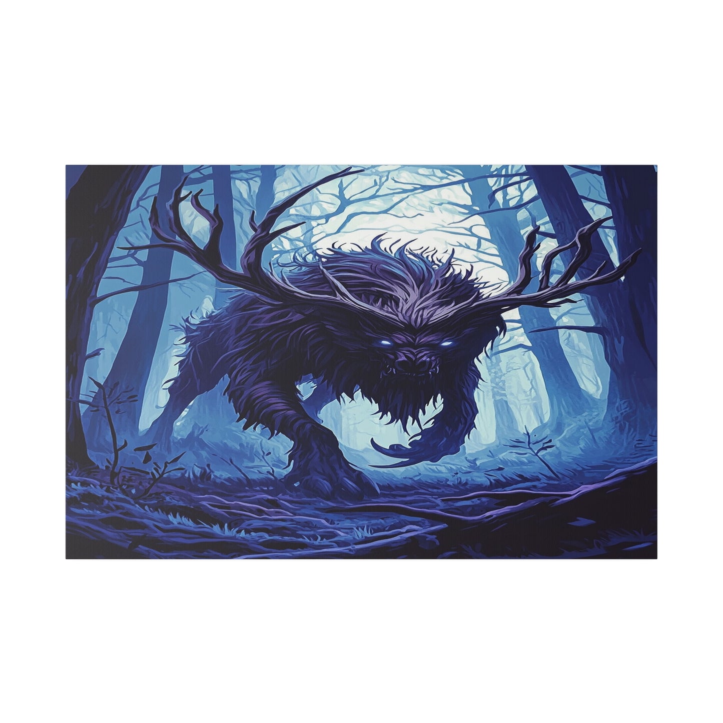 Ebonwood Shadowbeast Matte Canvas Prints MysMuse - Premium Matte Canvas Prints from MysMuse - Just $41.99! Shop now at Mysterious Muse