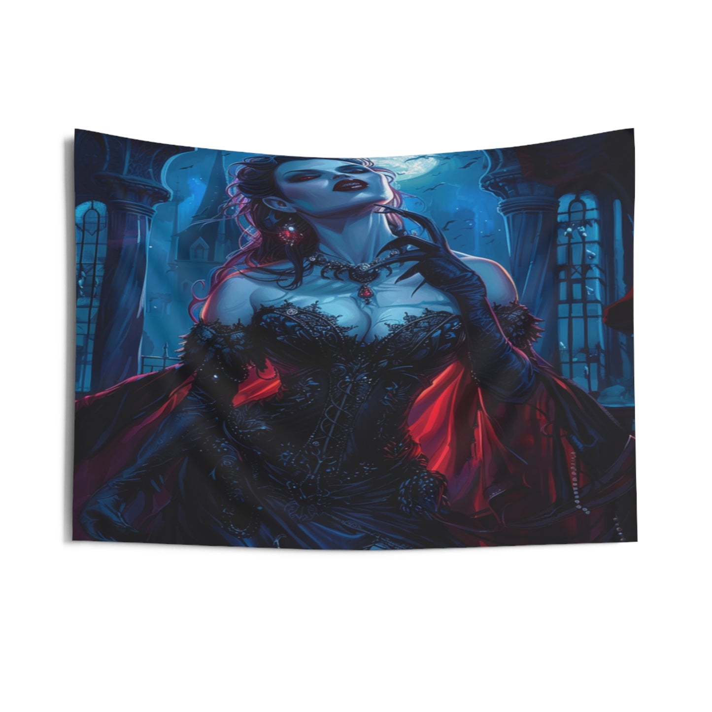 Sanguine Countess Decorative Wall Tapestry MysMuse - Premium Decorative Wall Tapestry from MysMuse - Just $26.99! Shop now at Mysterious Muse