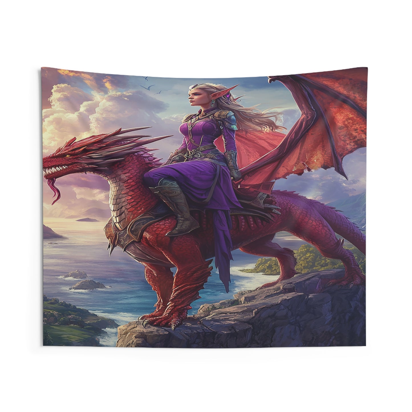 Dragonheart's Oath Decorative Wall Tapestry MysMuse - Premium Decorative Wall Tapestry from MysMuse - Just $26.99! Shop now at Mysterious Muse