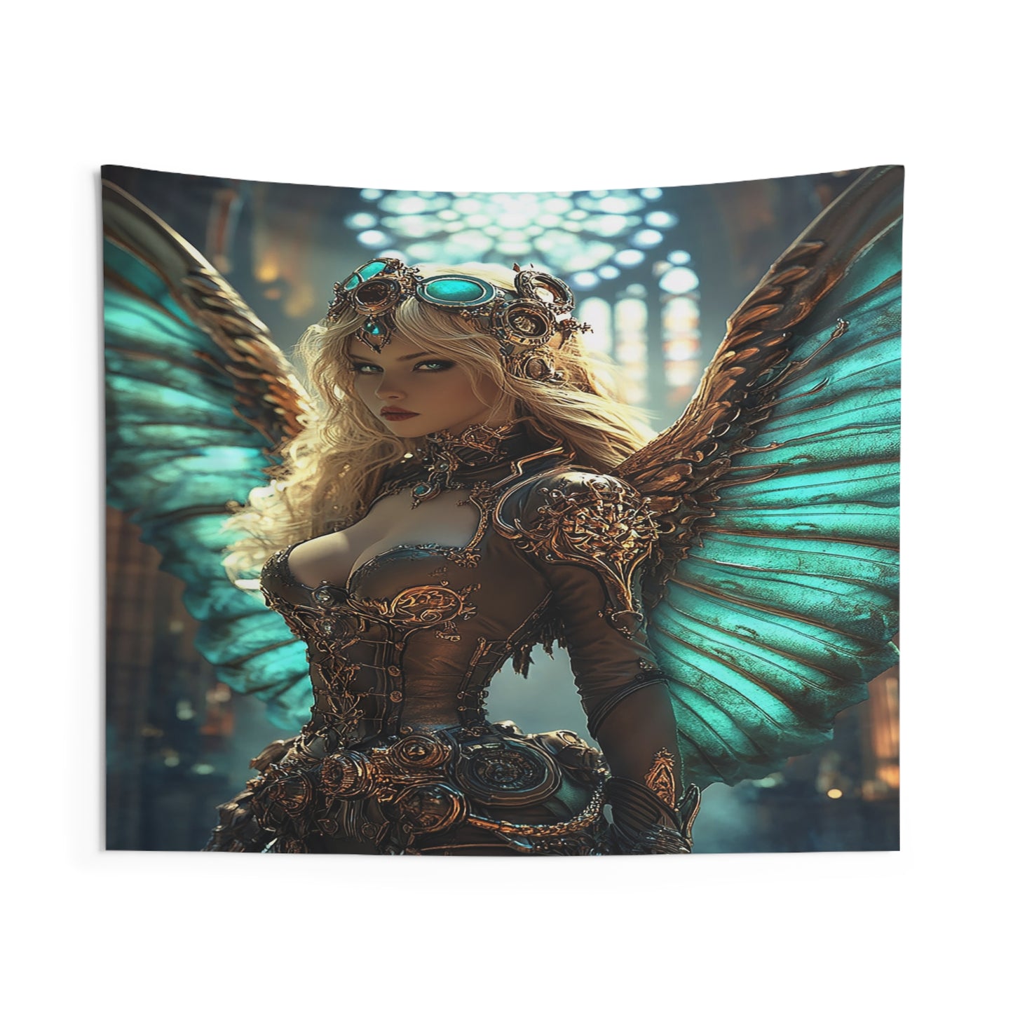 Clockwork Seraph Aetheria Decorative Wall Tapestry MysMuse - Premium Decorative Wall Tapestry from MysMuse - Just $26.99! Shop now at Mysterious Muse