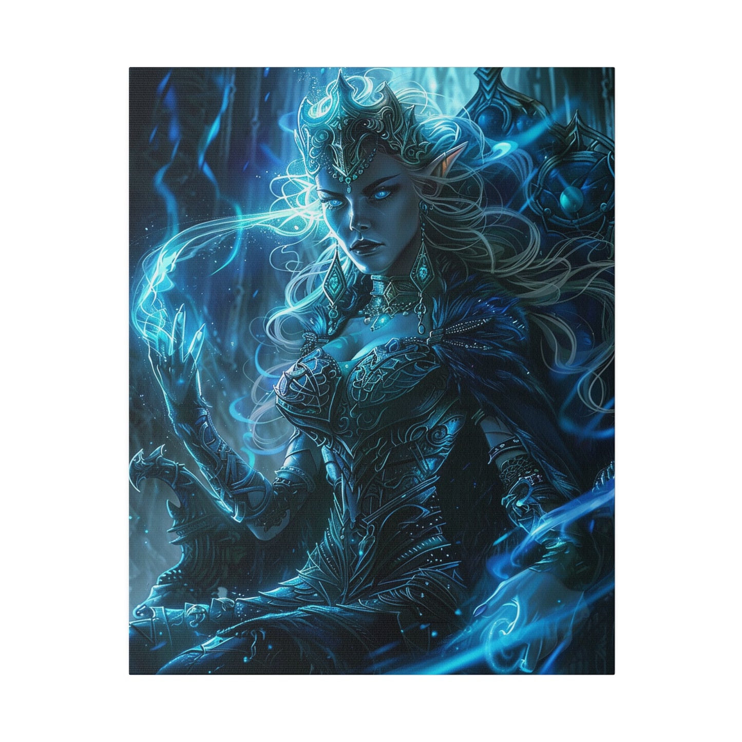 Frostborn Elven Empress Matte Canvas Prints MysMuse - Premium Matte Canvas Prints from MysMuse - Just $41.99! Shop now at Mysterious Muse