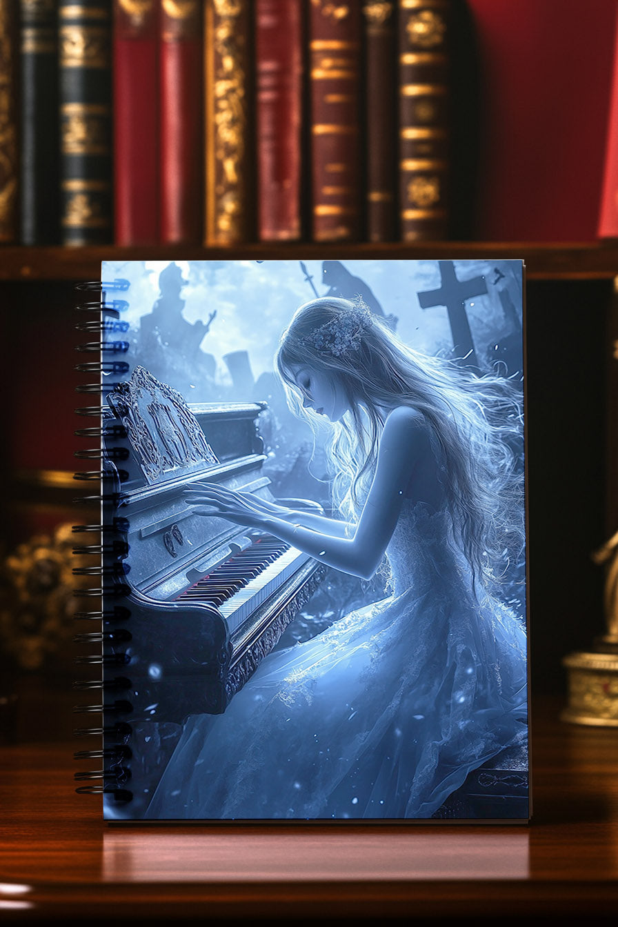 Midnight Serenade Spiral Notebook MysMuse - Premium Spiral Notebook from MysMuse - Just $14.99! Shop now at Mysterious Muse