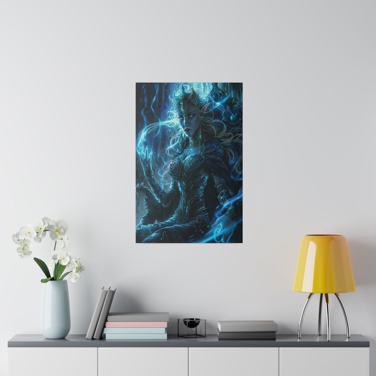 Frostborn Elven Empress Matte Canvas Prints MysMuse - Premium Matte Canvas Prints from MysMuse - Just $41.99! Shop now at Mysterious Muse