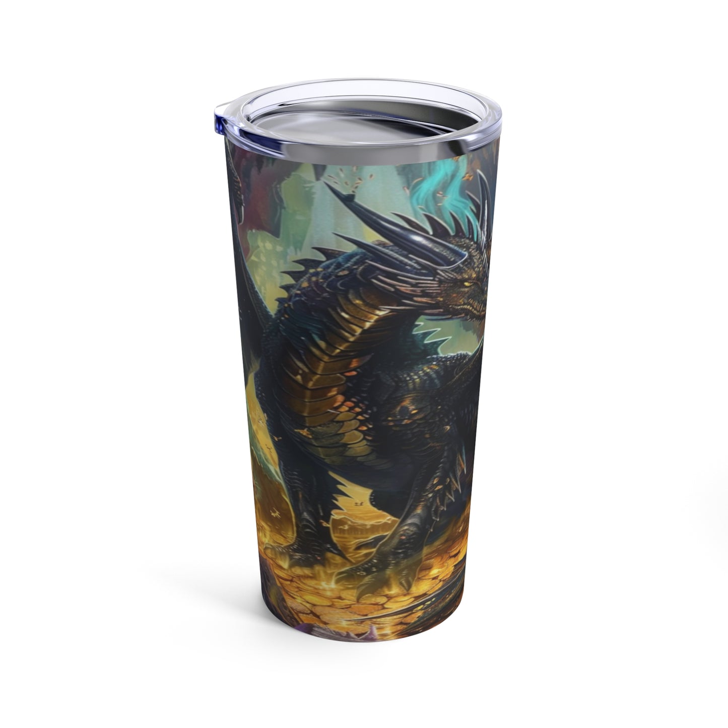 Black Dragon’s Treasure Steel Tumbler Drinkware MysMuse - Premium Tumbler from MysMuse - Just $37.95! Shop now at Mysterious Muse