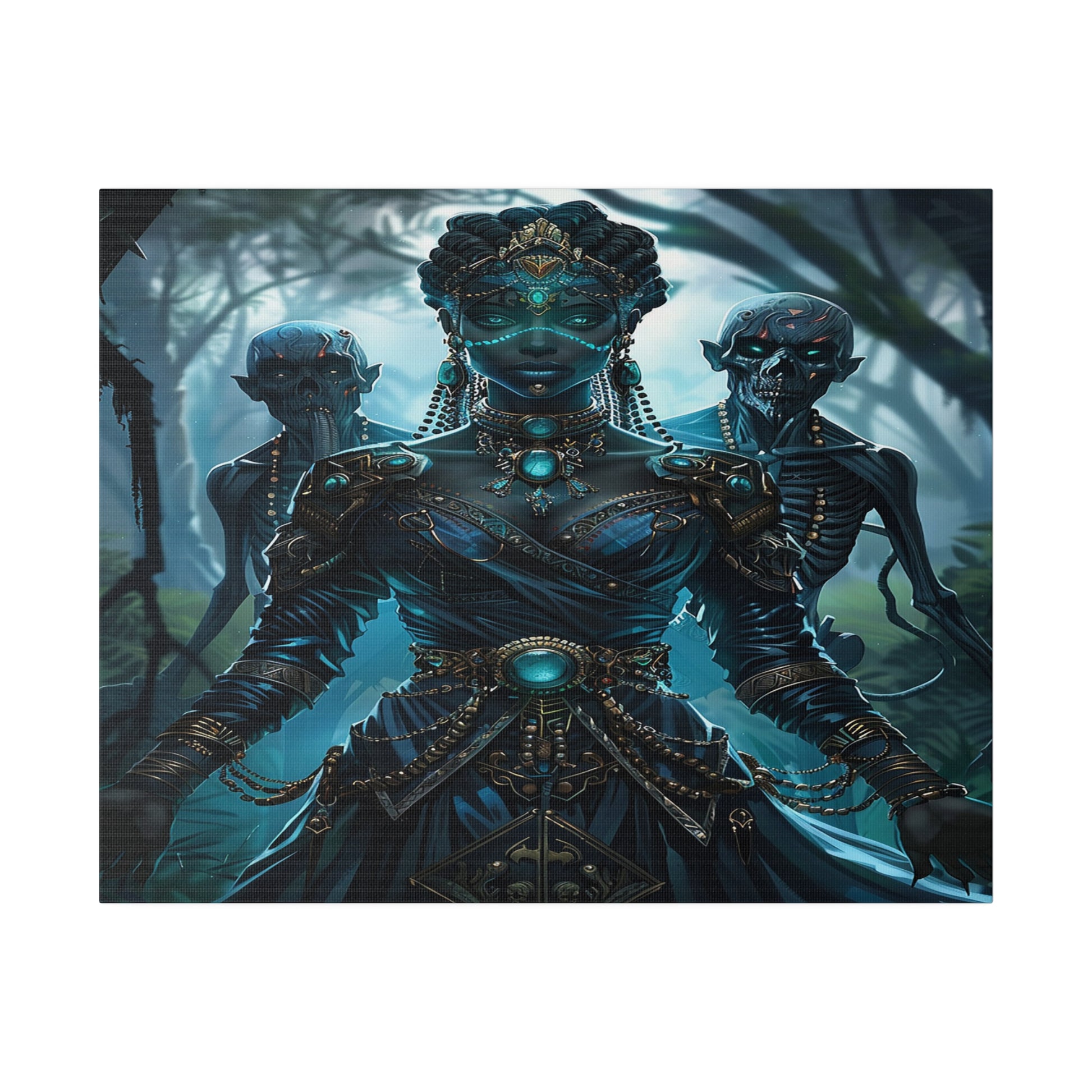 Sorceress of Eternal Night Matte Canvas Prints MysMuse - Premium Matte Canvas Prints from MysMuse - Just $41.99! Shop now at Mysterious Muse