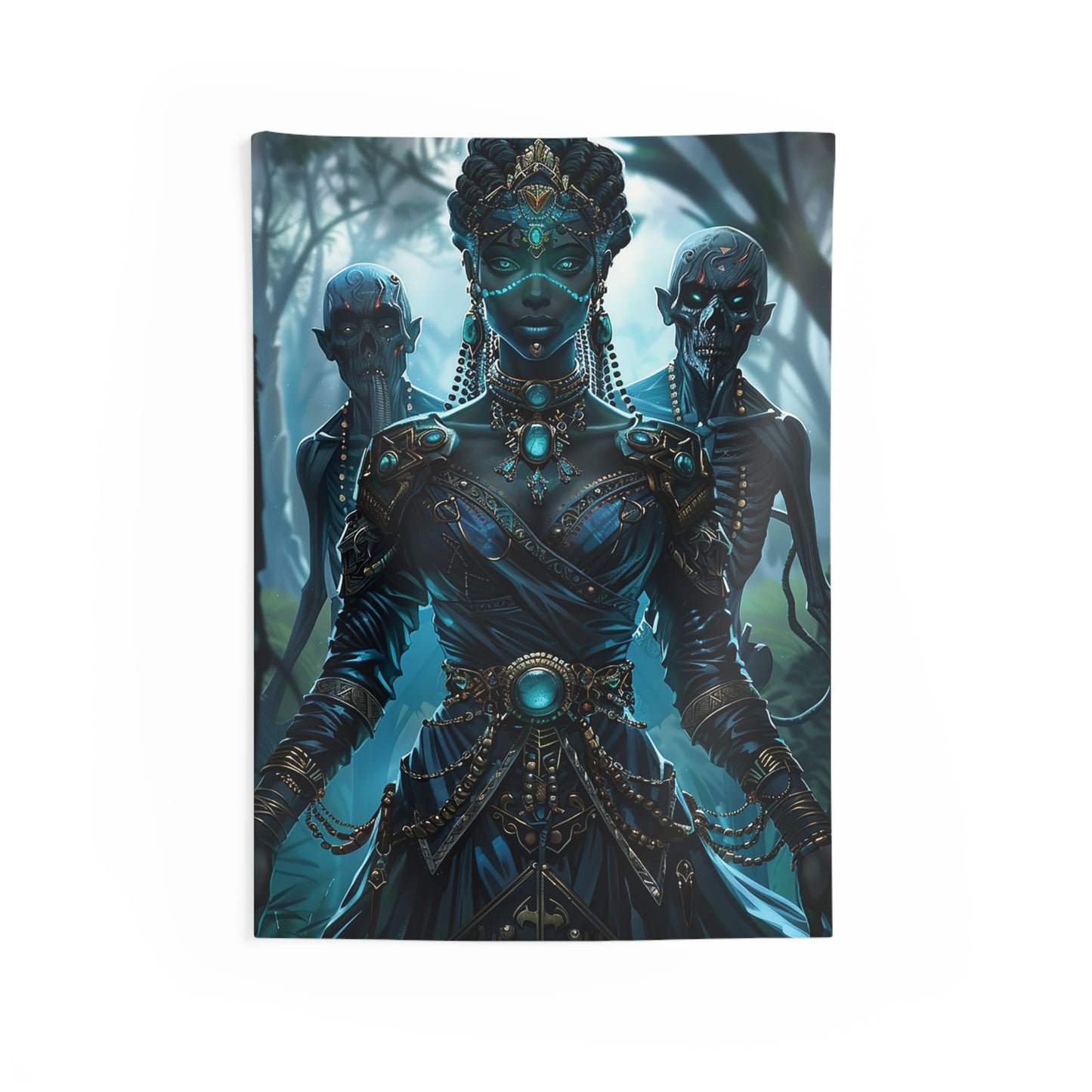 Sorceress of Eternal Night Decorative Wall Tapestry MysMuse - Premium Decorative Wall Tapestry from MysMuse - Just $26.99! Shop now at Mysterious Muse