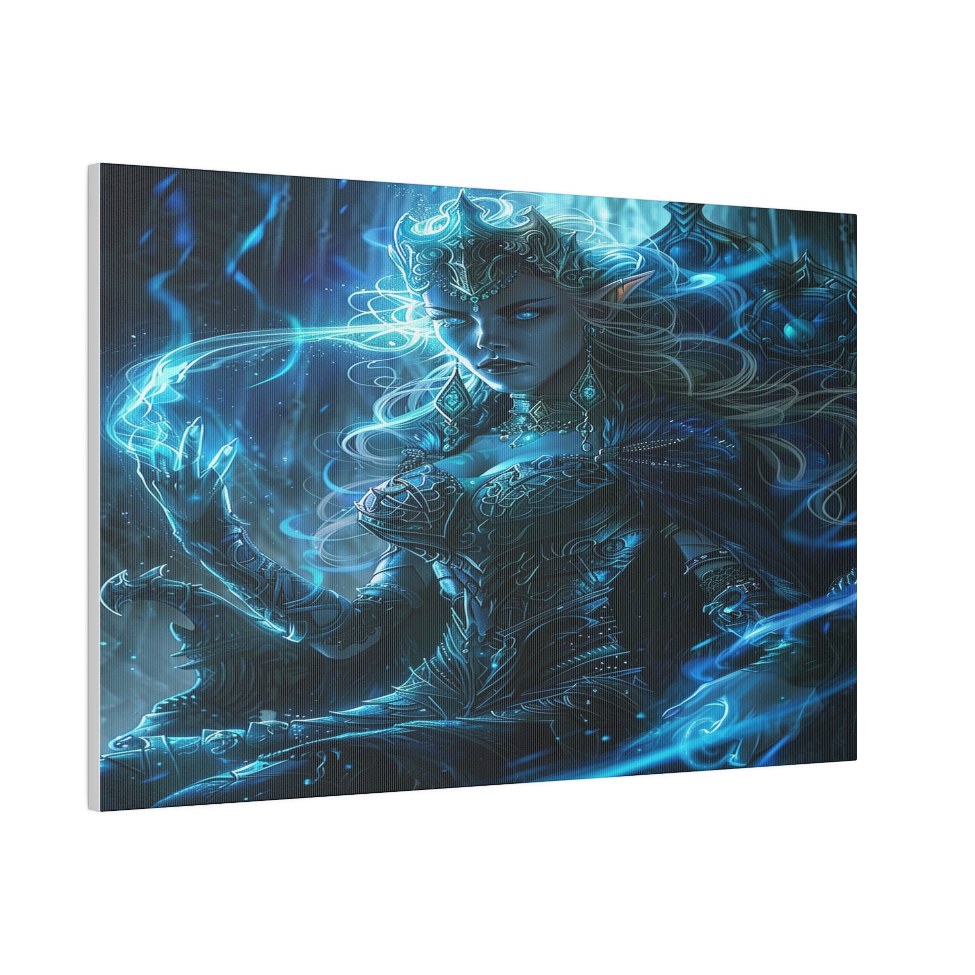 Frostborn Elven Empress Matte Canvas Prints MysMuse - Premium Matte Canvas Prints from MysMuse - Just $41.99! Shop now at Mysterious Muse