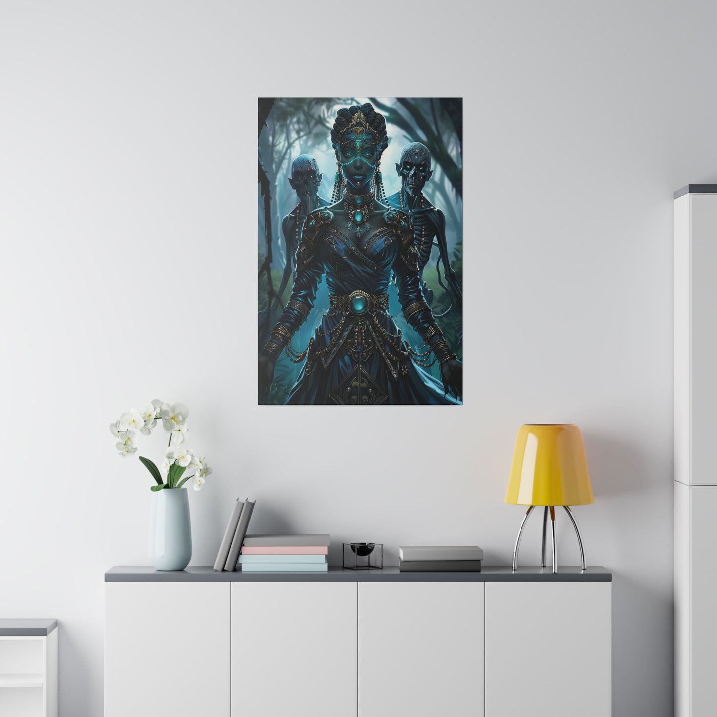 Sorceress of Eternal Night Matte Canvas Prints MysMuse - Premium Matte Canvas Prints from MysMuse - Just $41.99! Shop now at Mysterious Muse