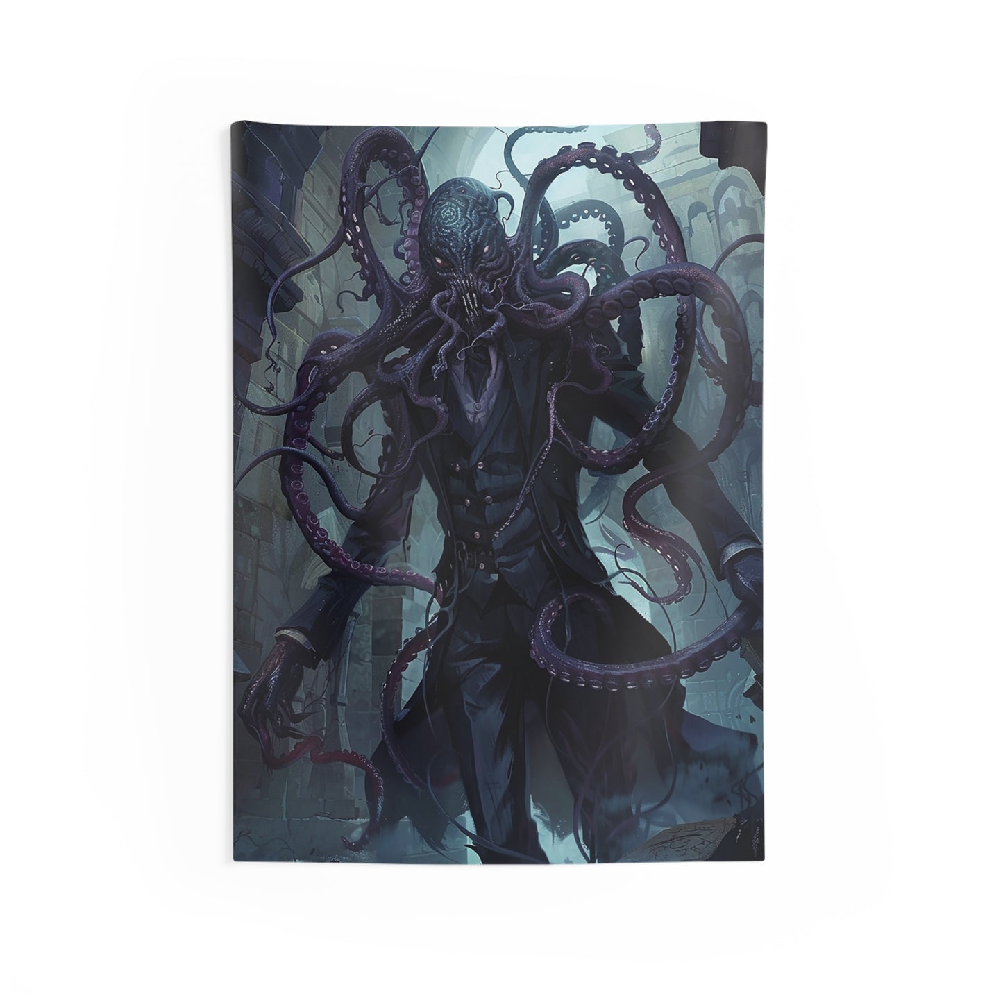 Mindflayer Tyrant Decorative Wall Tapestry MysMuse - Premium Decorative Wall Tapestry from MysMuse - Just $26.99! Shop now at Mysterious Muse