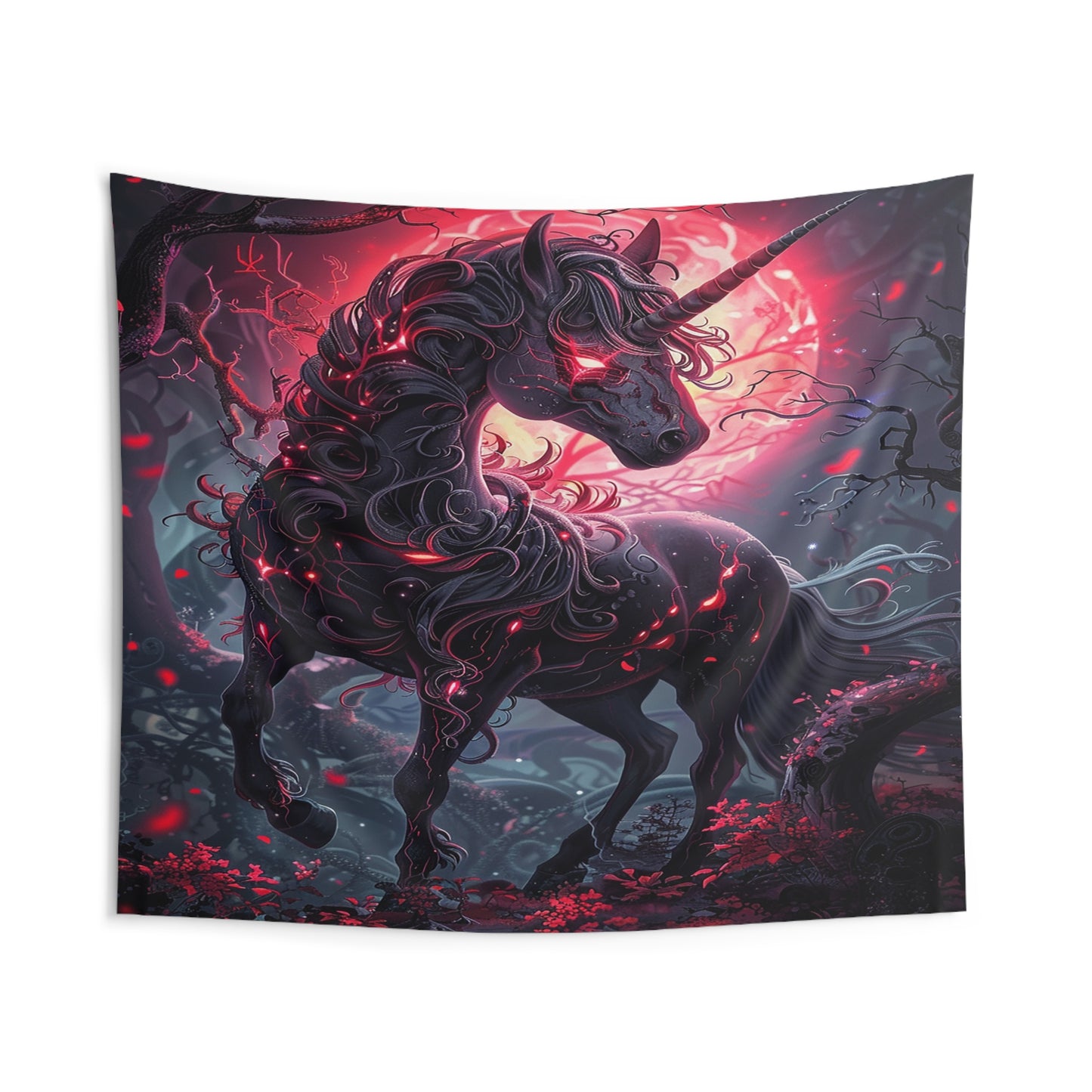 Nightmare Unicorn Decorative Wall Tapestry MysMuse - Premium Decorative Wall Tapestry from MysMuse - Just $26.99! Shop now at Mysterious Muse