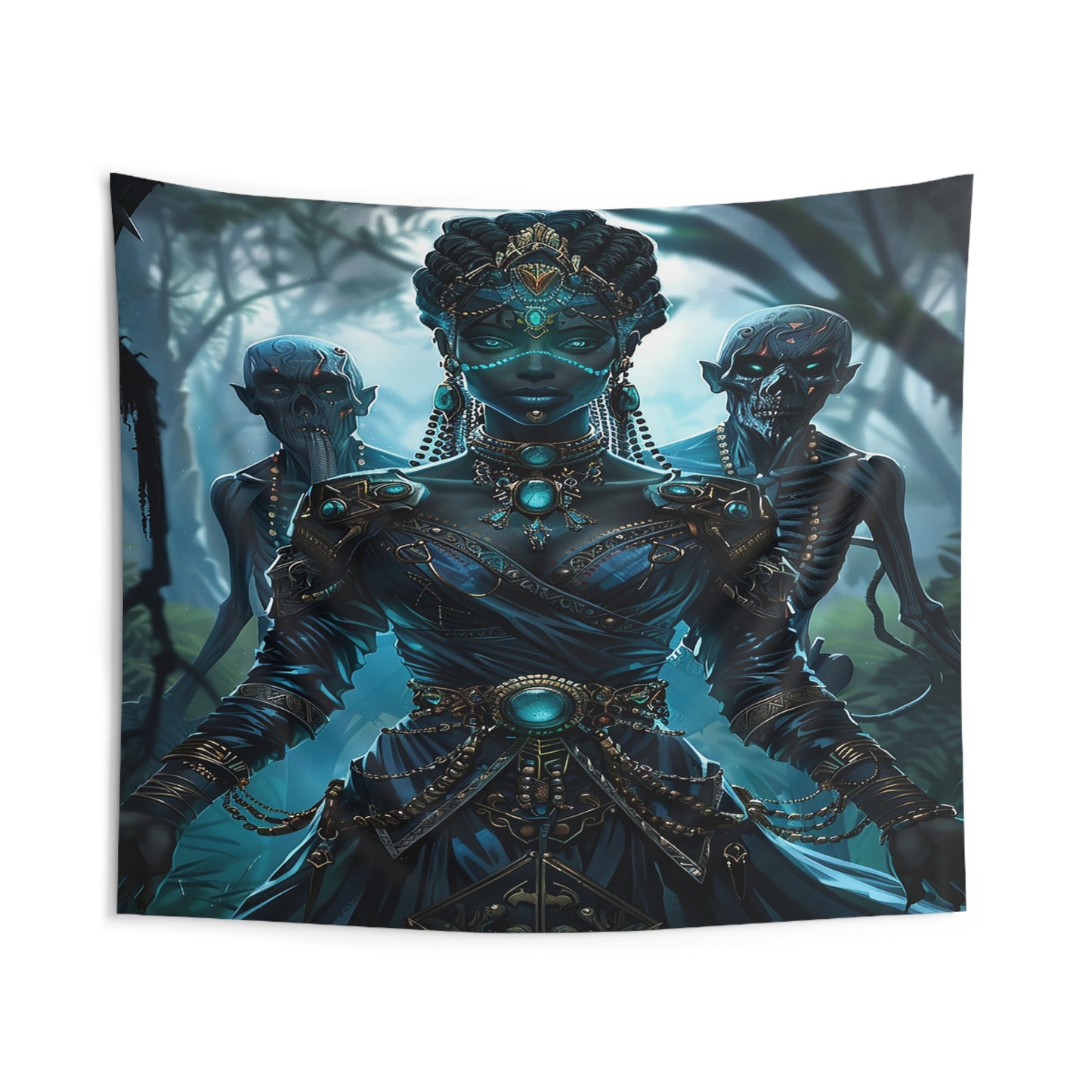 Sorceress of Eternal Night Decorative Wall Tapestry MysMuse - Premium Decorative Wall Tapestry from MysMuse - Just $26.99! Shop now at Mysterious Muse