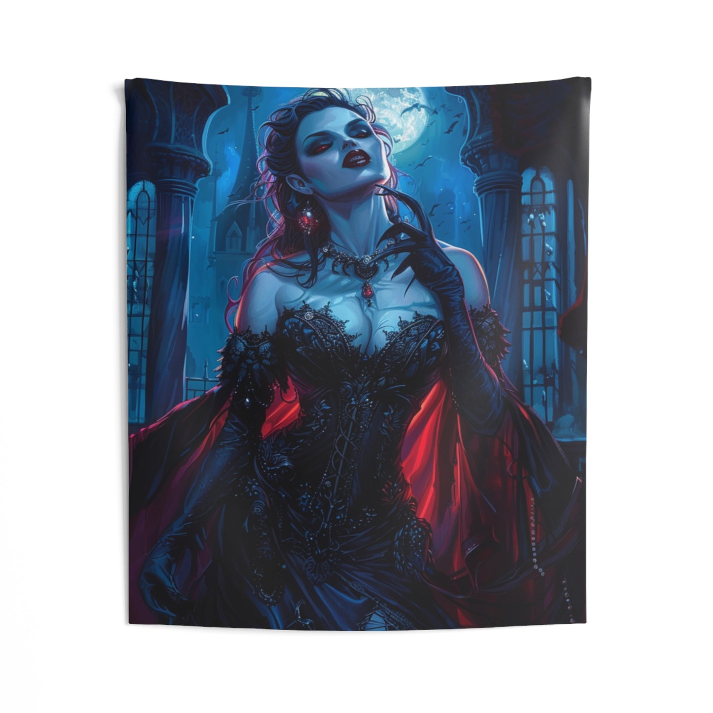 Sanguine Countess Decorative Wall Tapestry MysMuse - Premium Decorative Wall Tapestry from MysMuse - Just $26.99! Shop now at Mysterious Muse