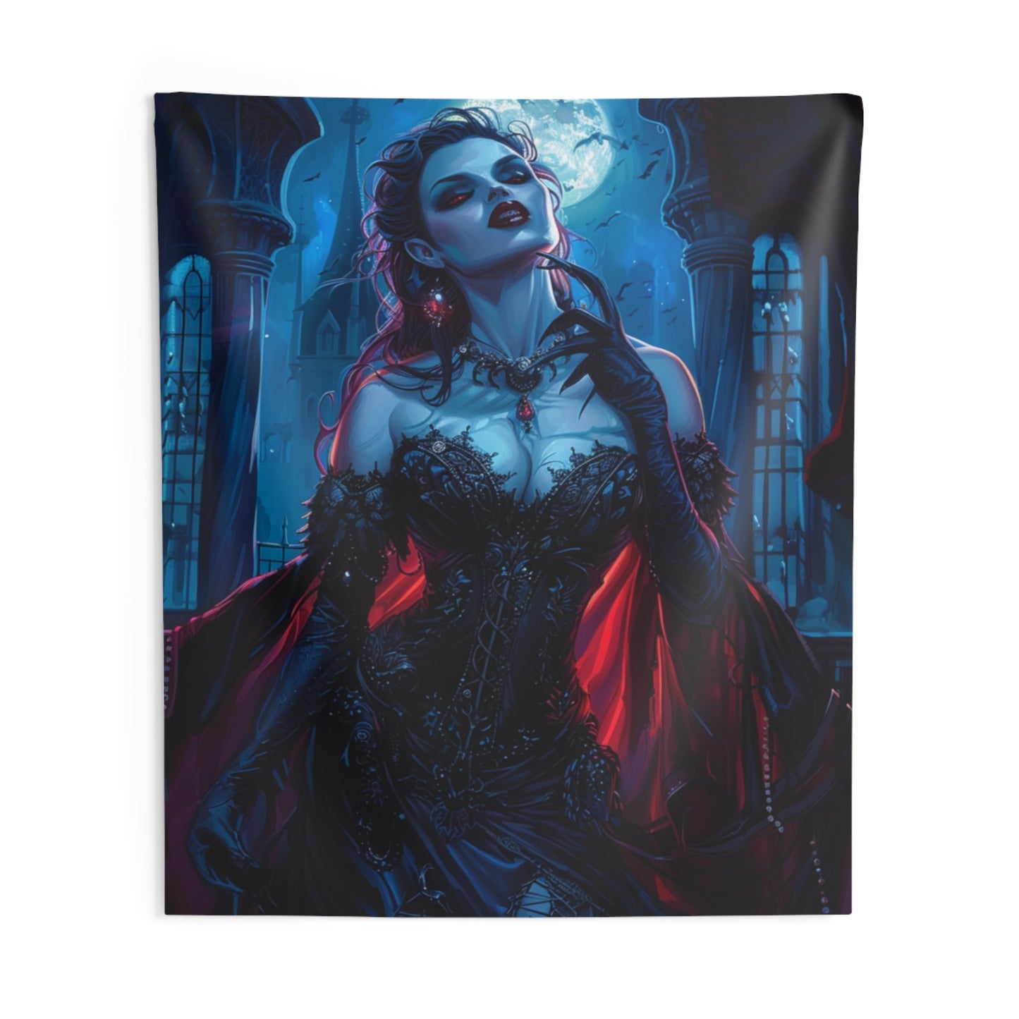 Sanguine Countess Decorative Wall Tapestry MysMuse - Premium Decorative Wall Tapestry from MysMuse - Just $26.99! Shop now at Mysterious Muse