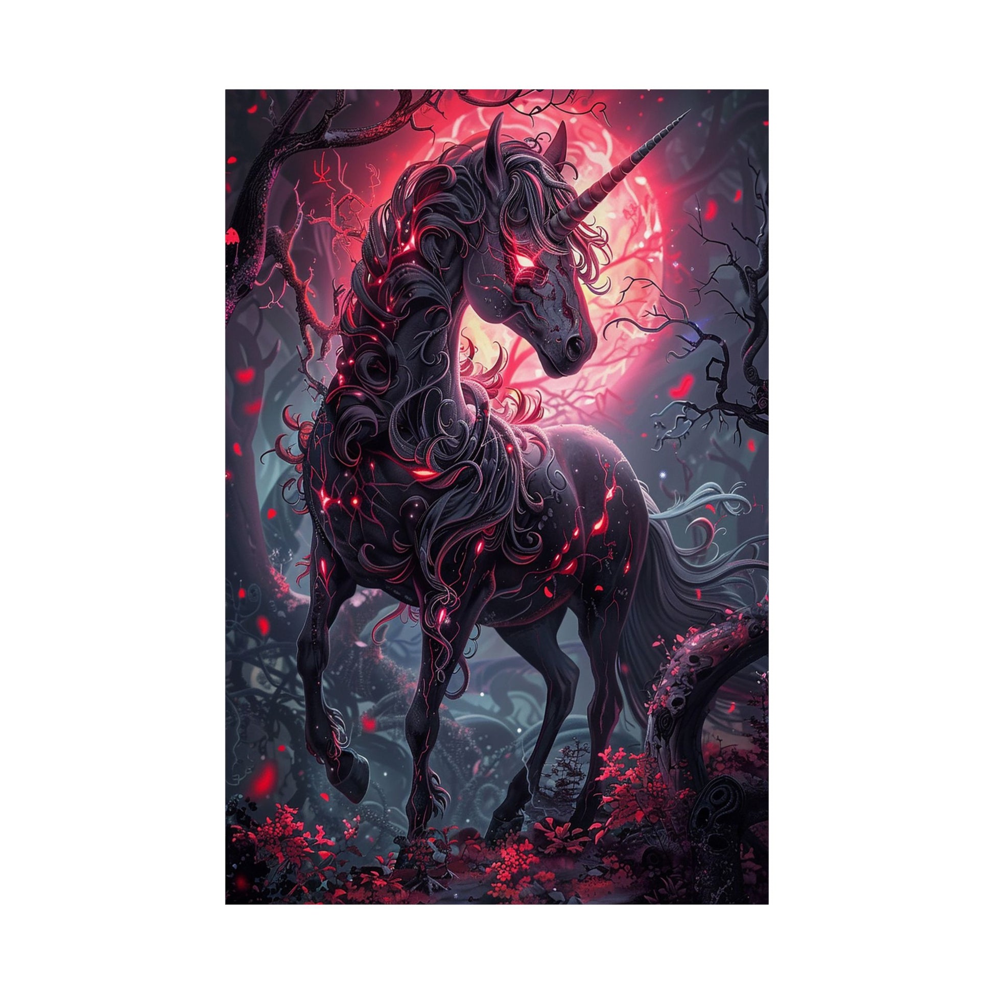 Nightmare Unicorn Matte Vertical Posters MysMuse. - Premium Matte Vertical Posters from MysMuse - Just $16.95! Shop now at Mysterious Muse