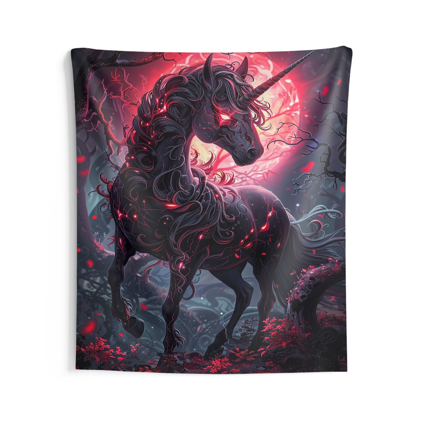 Nightmare Unicorn Decorative Wall Tapestry MysMuse - Premium Decorative Wall Tapestry from MysMuse - Just $26.99! Shop now at Mysterious Muse