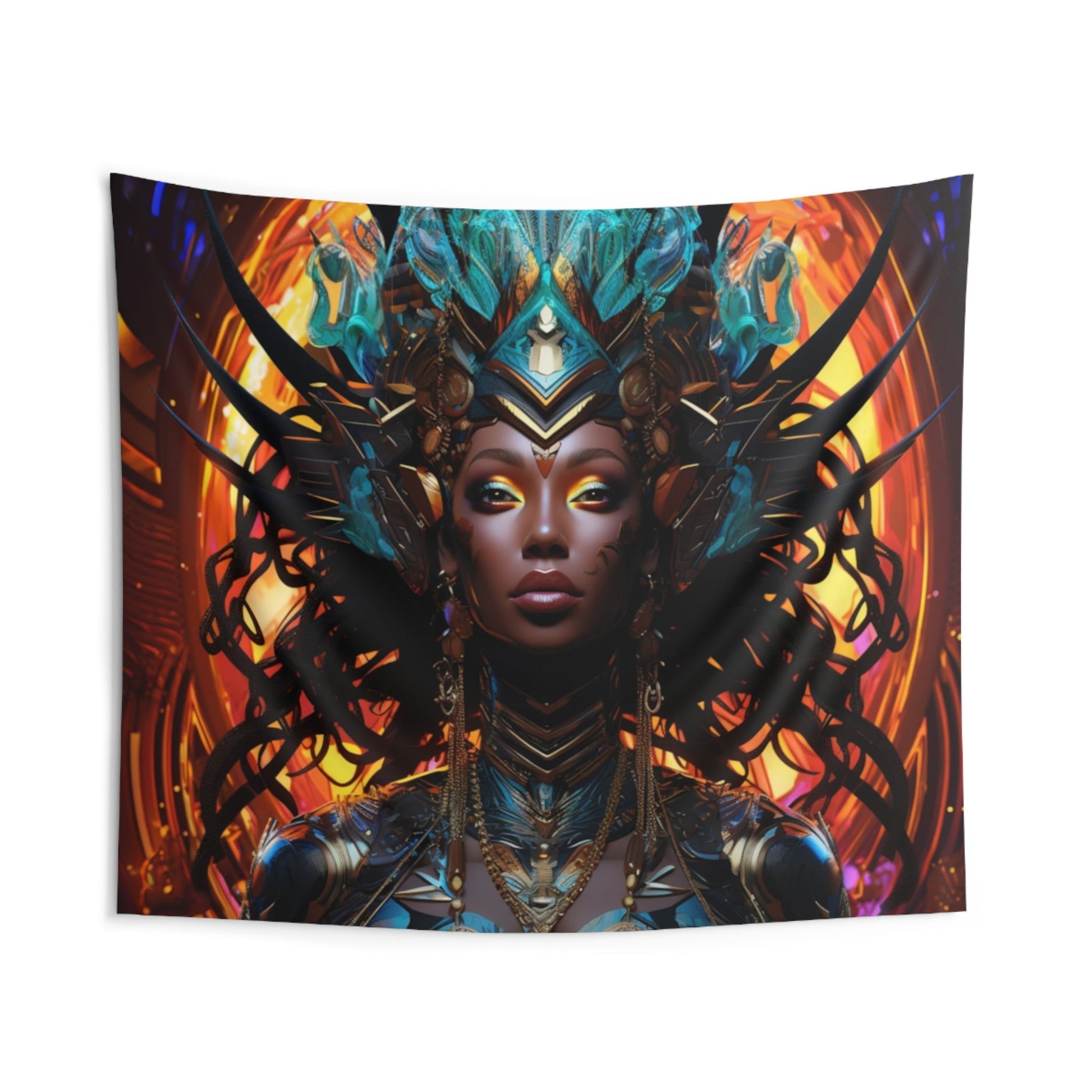 Ebony Empress Hanging Wall Tapestries MysMuse - Premium Hanging Wall Tapestries from MysMuse - Just $25.99! Shop now at Mysterious Muse