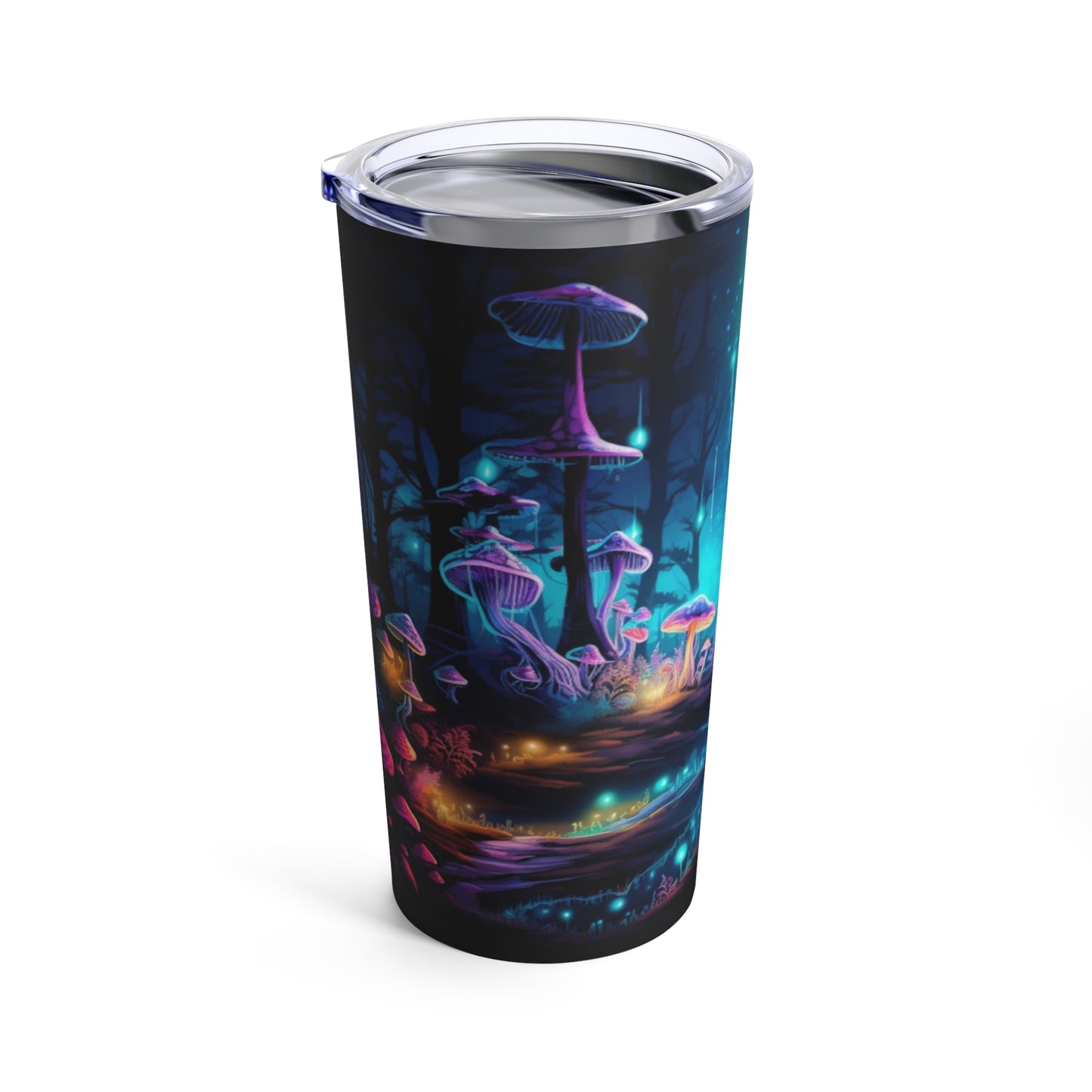 Luminous Neon Mushrooms Tumbler MysMuse - Premium Mug from Printify - Just $37.75! Shop now at Mysterious Muse
