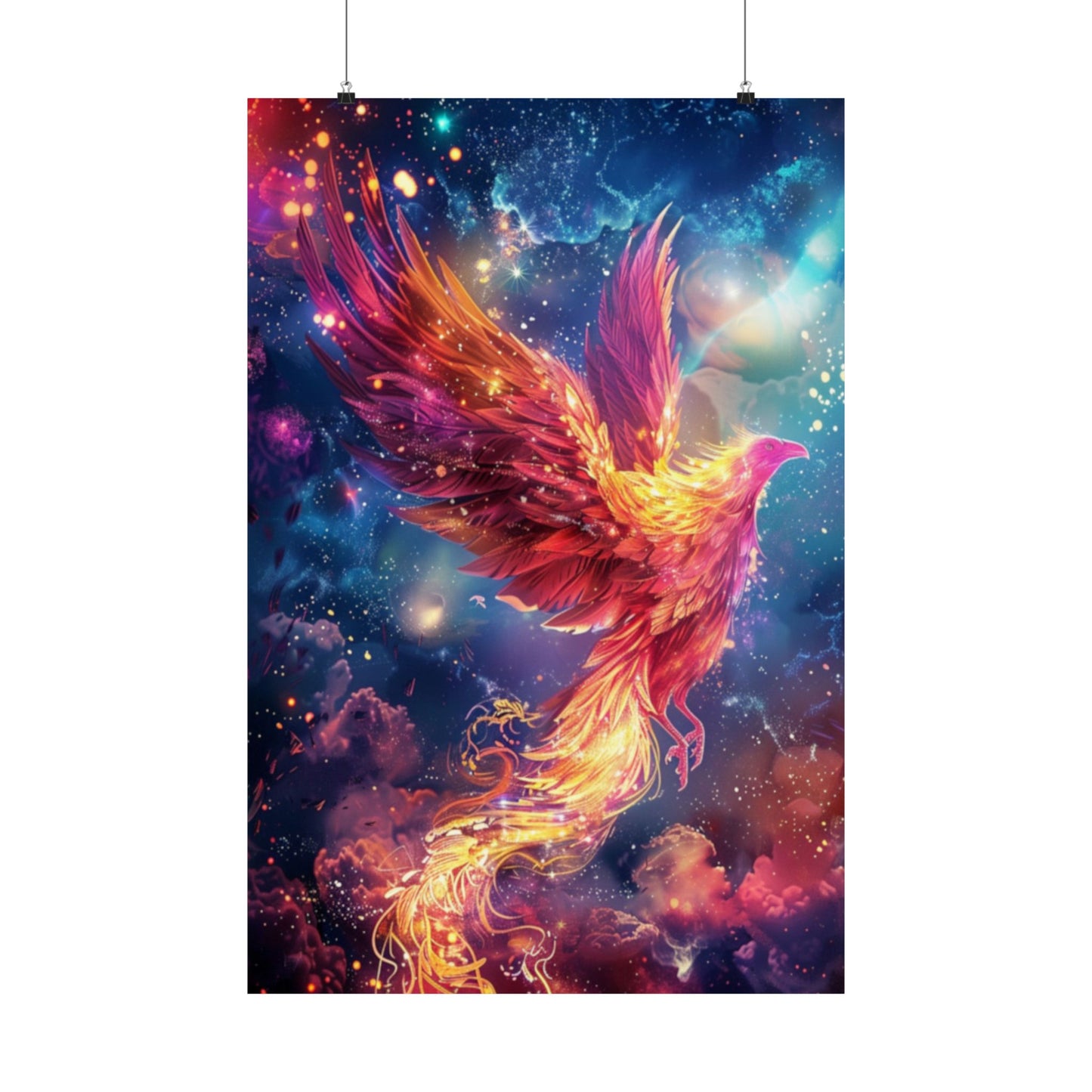 Astral Phoenix Matte Vertical Posters MysMuse. - Premium Matte Vertical Posters from MysMuse - Just $16.95! Shop now at Mysterious Muse